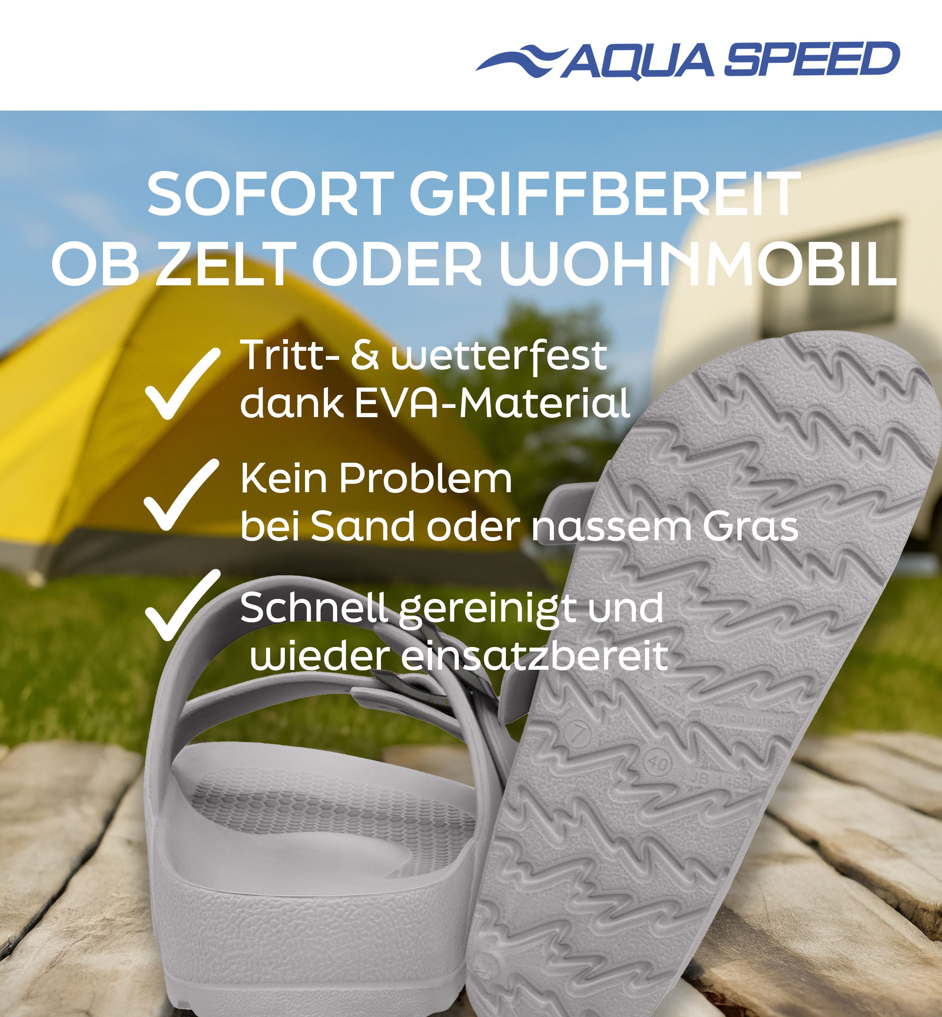 Aqua Speed Gr. 45 Herren Latschen – leicht + Mikrofaserhandtuch Badesandale (Herren Badelatschen – ergonomisch, leicht & reisetauglich) Weiche Struktur & robuster Halt – Herrenlatschen im Set