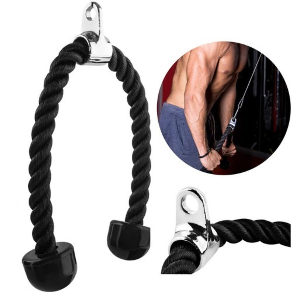 ISO TRADE Kraftsportseil Seilzug Trizepsseil (Spar-Set, 1-tlg., Homegym), Seil für Trizeps