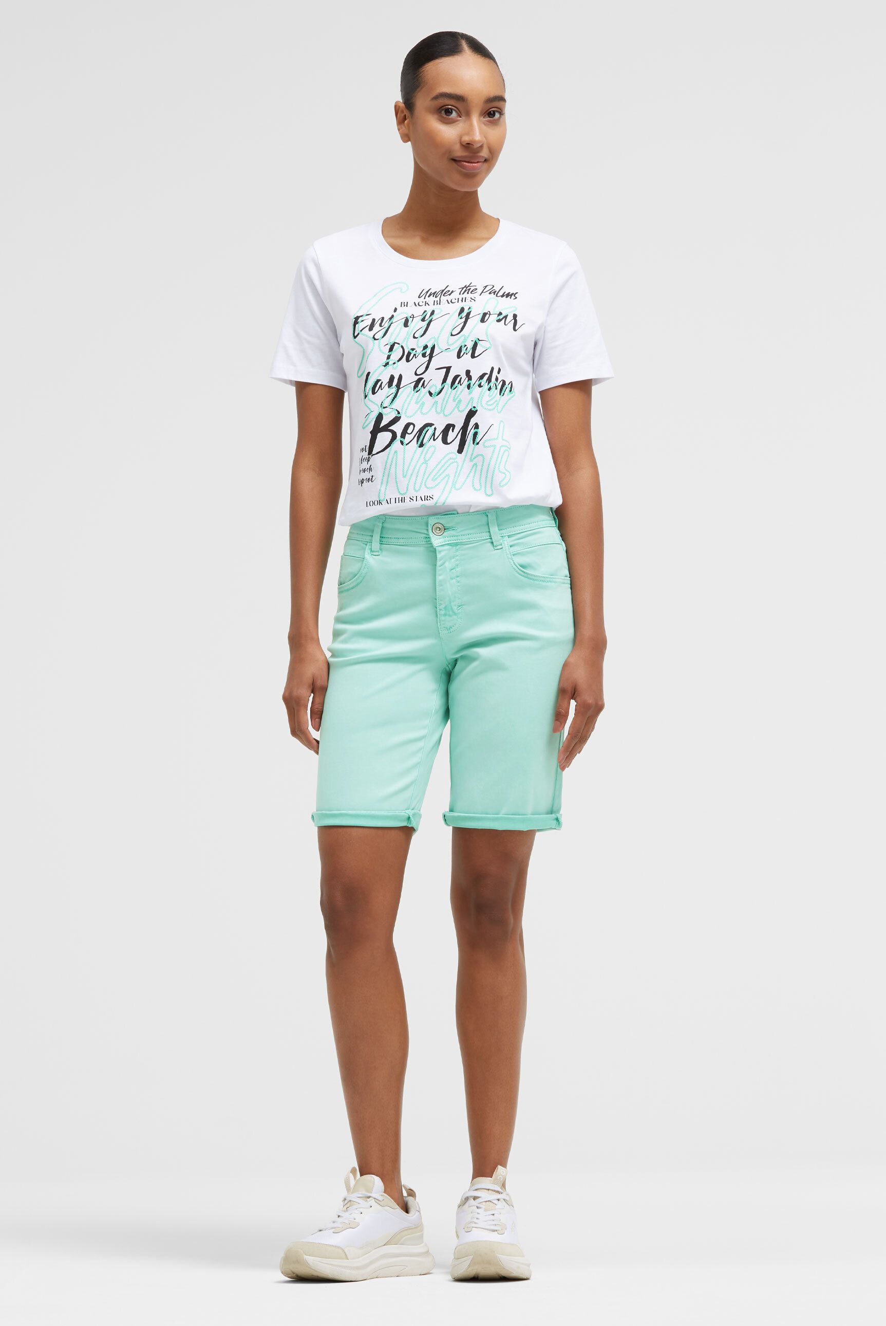 SOCCX Shorts mit Turn-Up-Saum