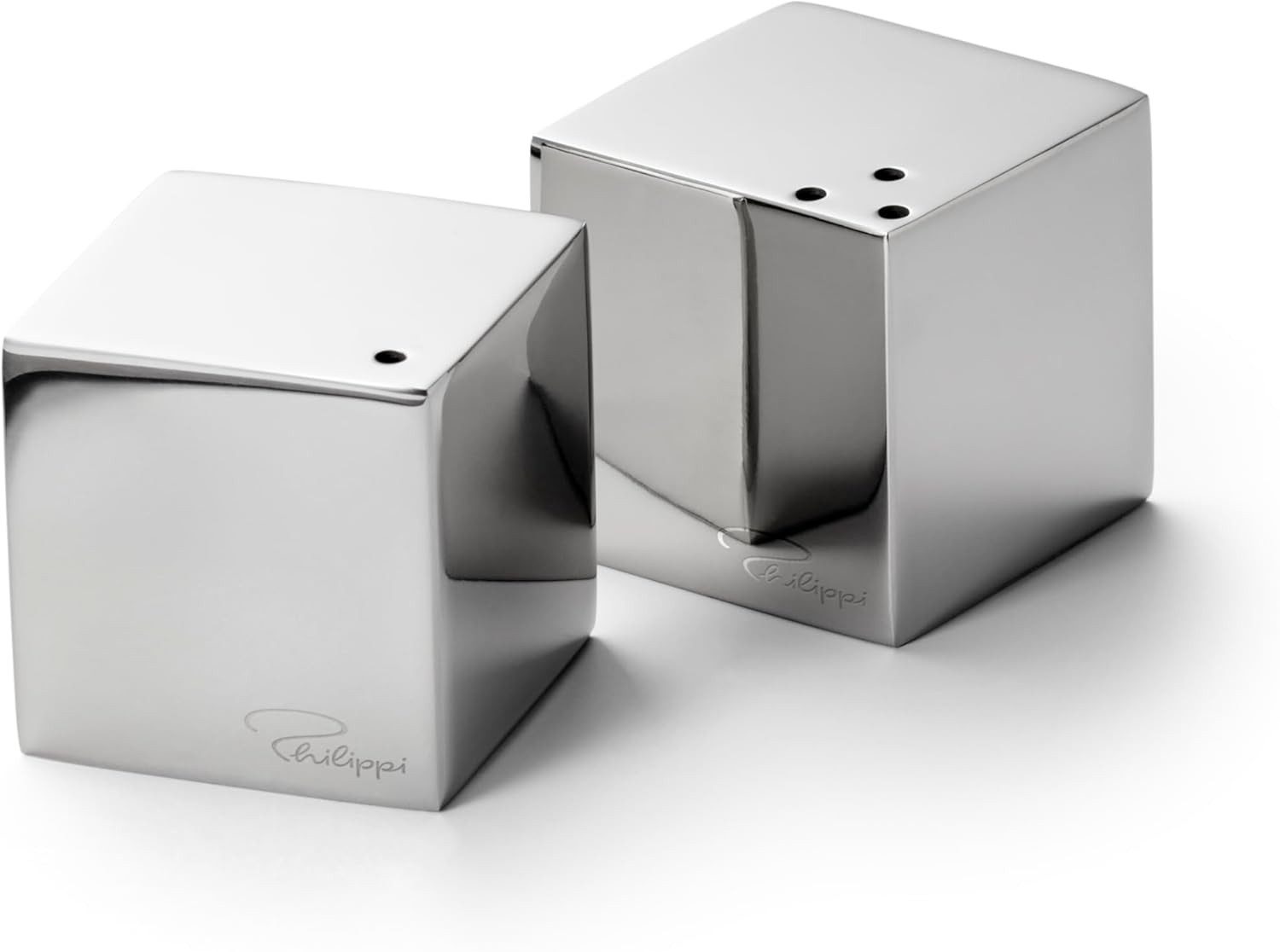 PHILIPPI Salz- / Pfefferstreuer Philippi CUBE Salz und Pfefferstreuer-Set Edelstahl