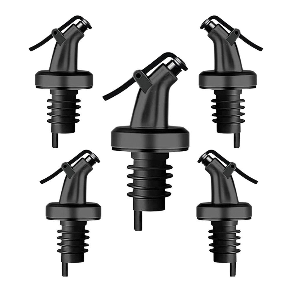 Layba Flaschenausgießer LAYBA Flaschenausgießer 5er-Set Schwarz
