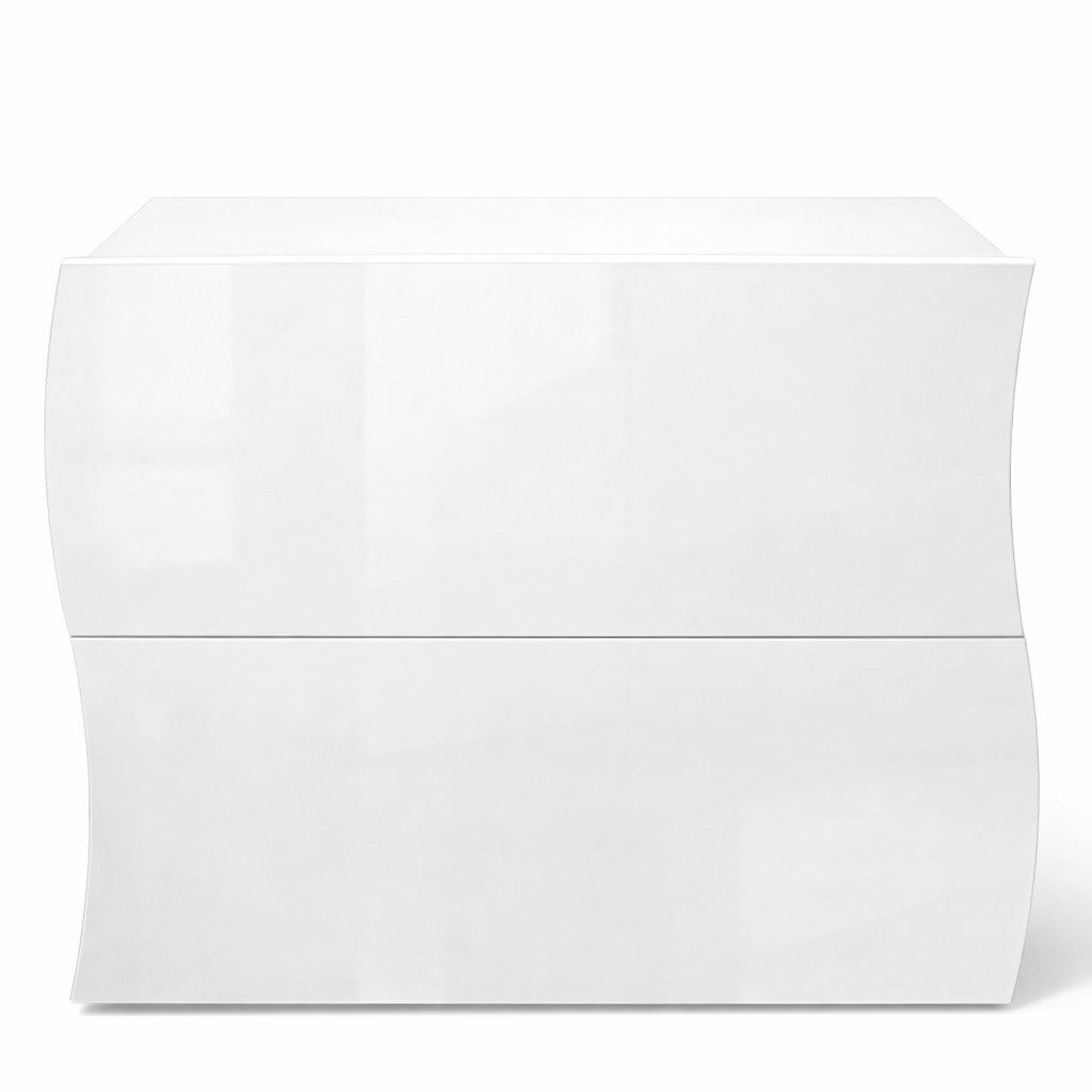 OTTO home Schuhschrank Luxor 2, Schuhregal, Schuhkommode, Höhe 81 cm UV-lackiert, Hochglanz, grifflos, 2-türig – Bild 4 von 5