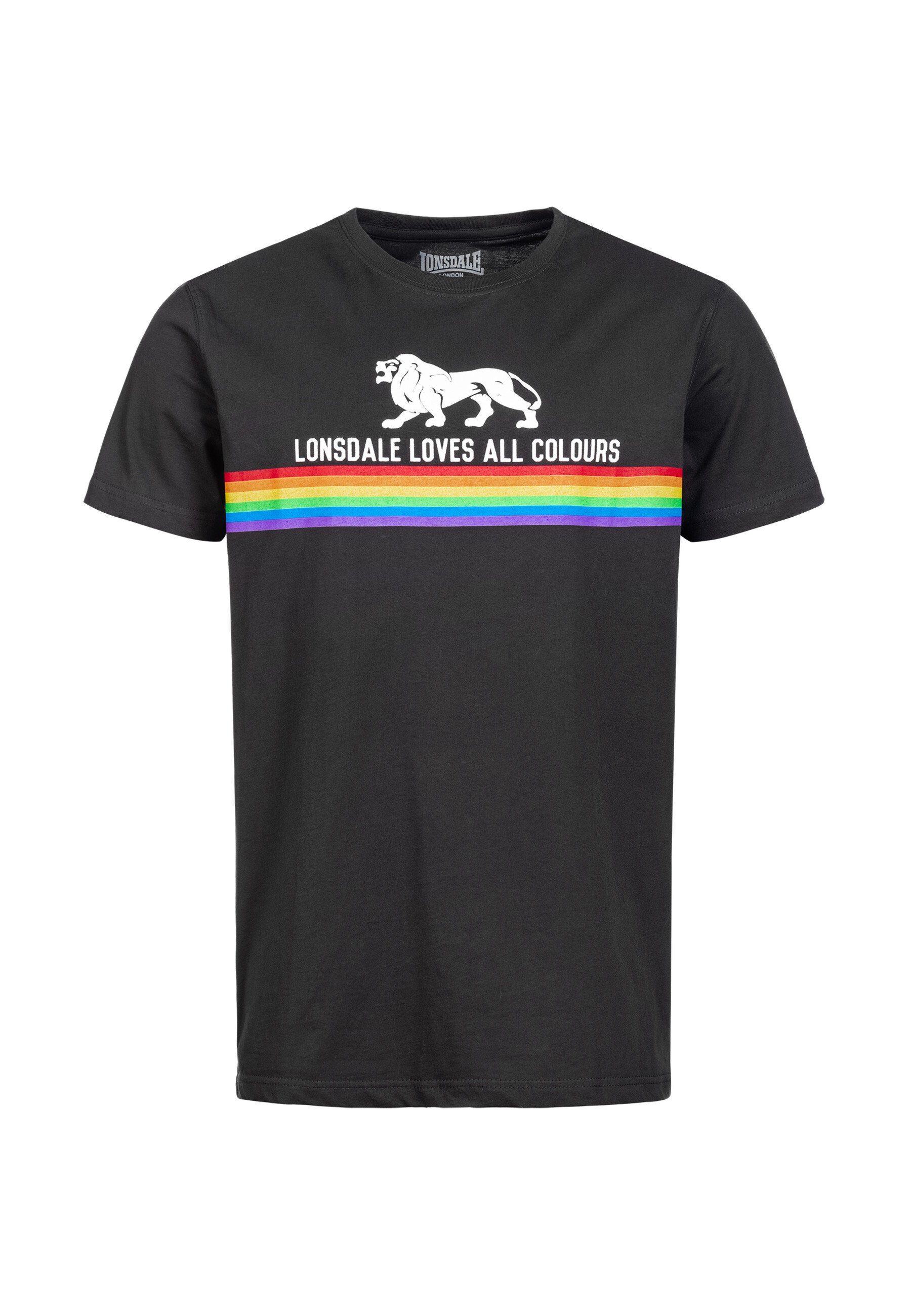 Lonsdale T-Shirt Shirt Kurzarm-T-Shirt NELSON mit schwarz