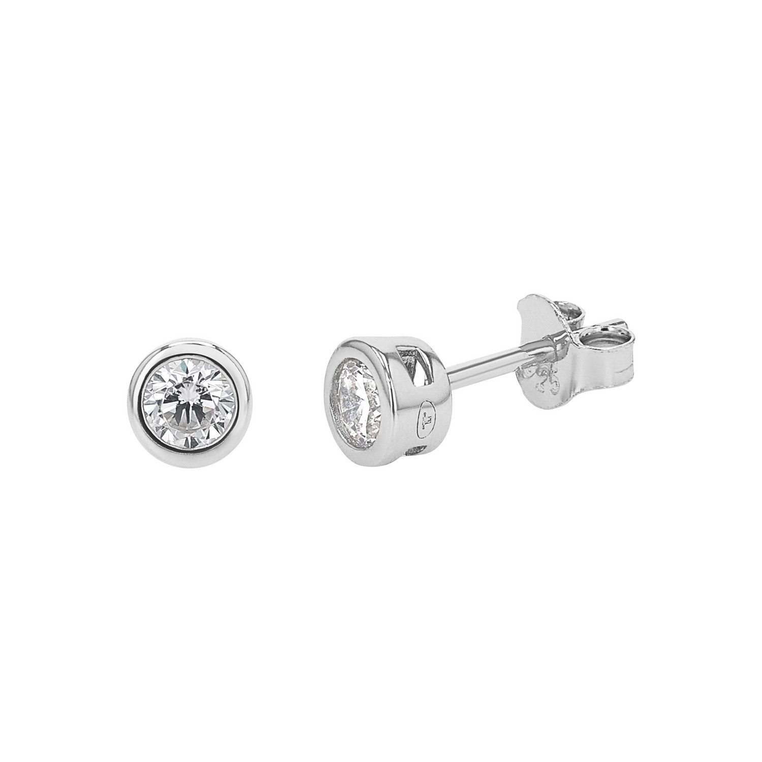 TOM TAILOR Paar Ohrstecker Schmuck Geschenk Silber 925 Solitär, mit Zirkonia (synth)