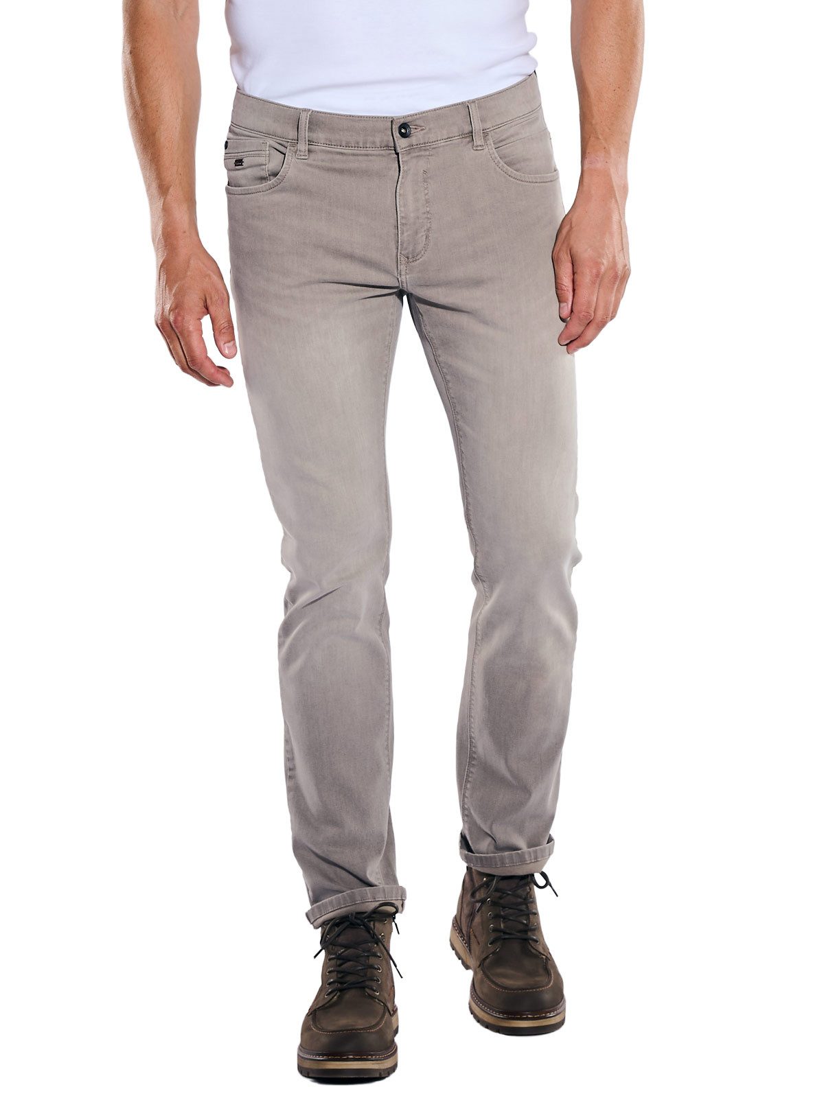 Engbers Stretch-Jeans Herren Jeans 5-Pocket Superstretch, Sand