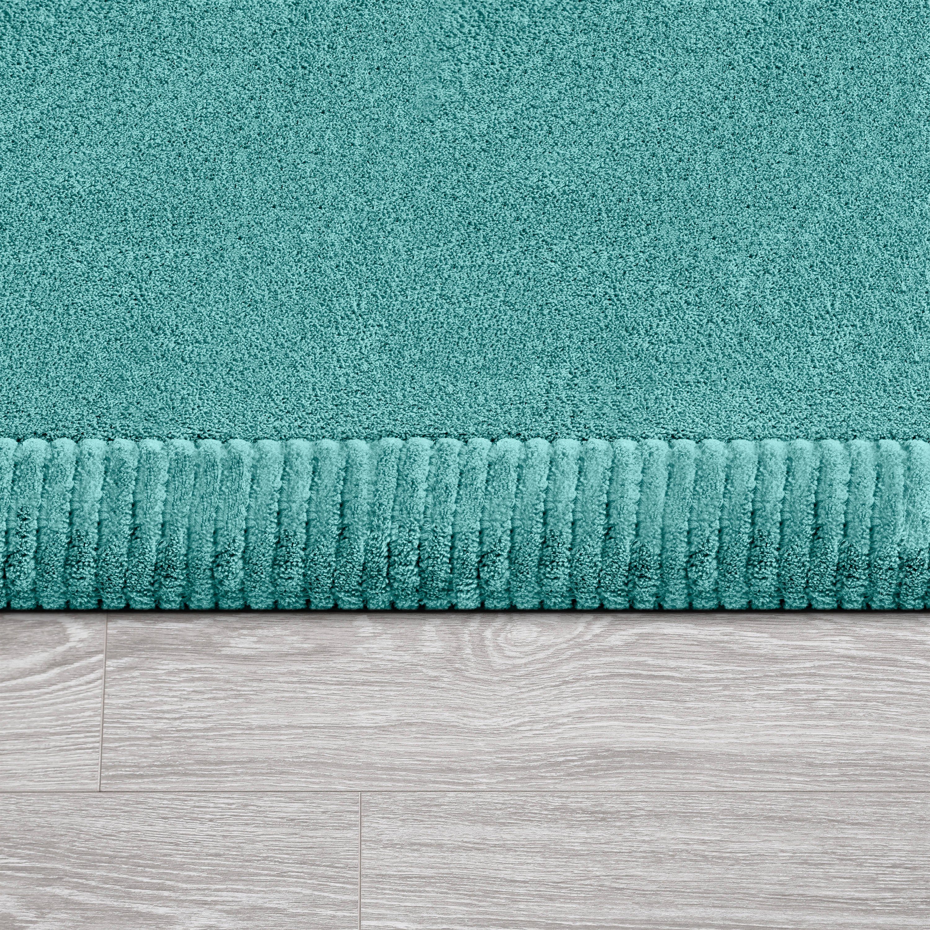 Kurzflor, rechteckig, Foam, Tatami mm, Home, Uni-Farben, Teppich mit Höhe: waschbar 24 Paco 475, Memory blau