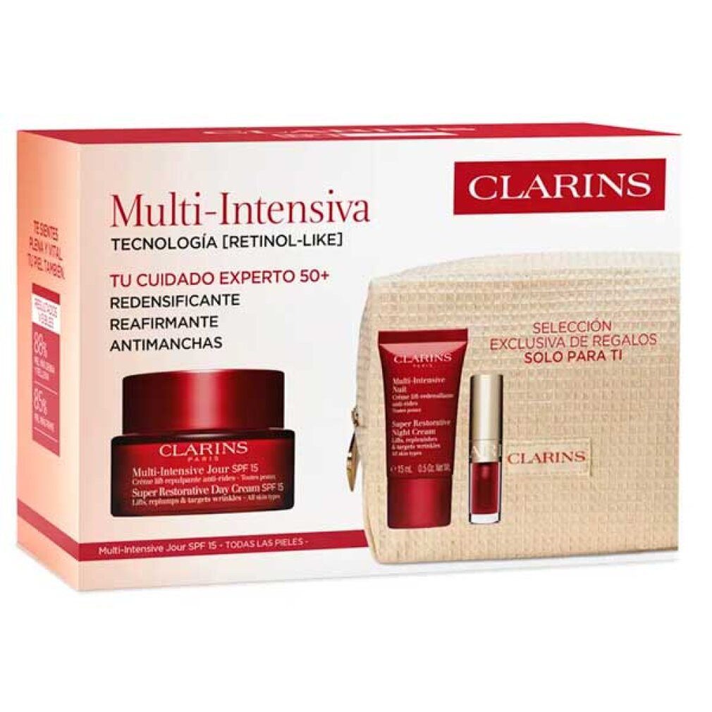 Clarins Tagescreme Tagescreme für alle Hauttypen SPF 15 Multiintensives 4er-Set