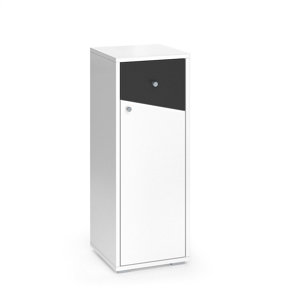Vicco Midischrank Irida Weiß/Anthrazit 30 x 81 cm günstig online kaufen