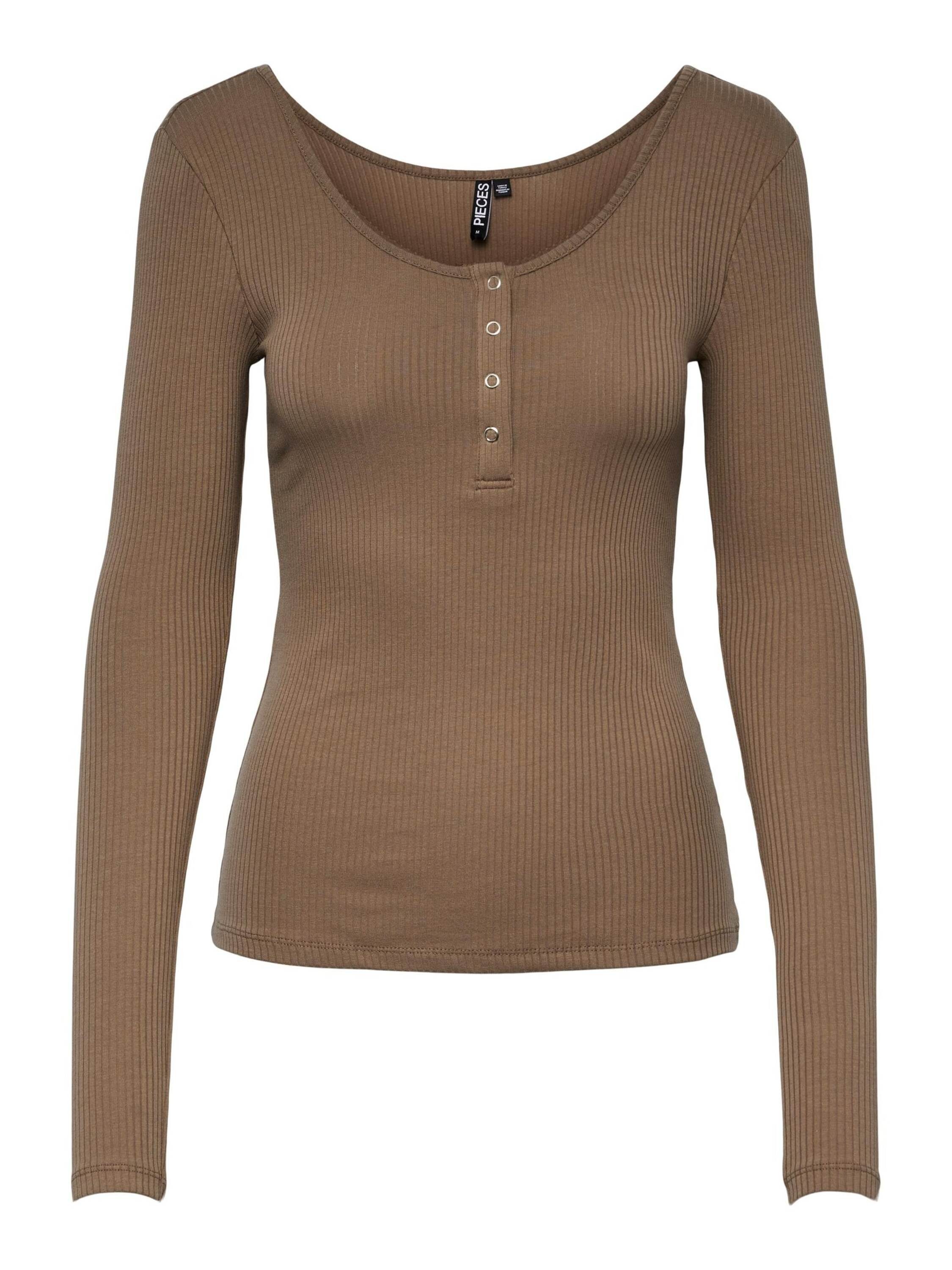 pieces Langarmshirt Kitte (1-tlg) Plain/ohne Details günstig online kaufen