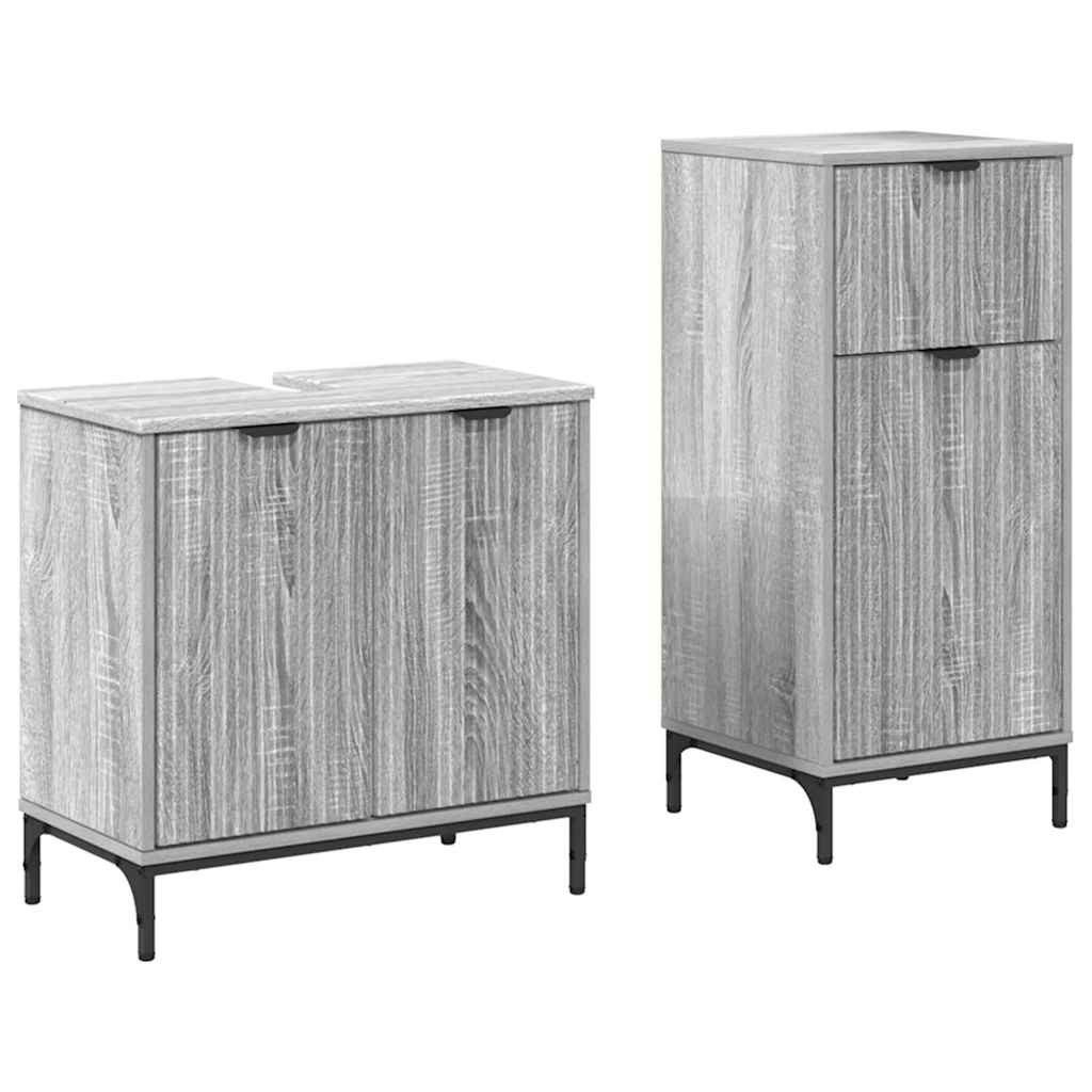 vidaXL Badezimmer-Set Badezimmermöbel Set Plaid 2 günstig online kaufen