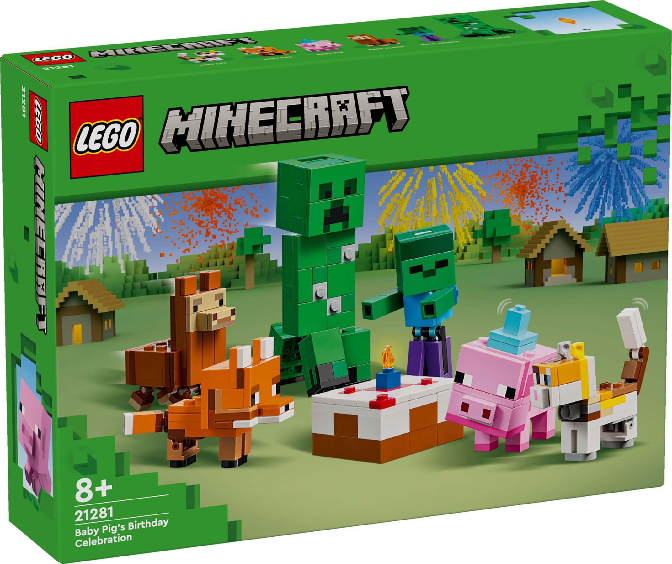 LEGO® LEGO® Minecraft 21281 Geburtstagsfeier des Babyschweins Konstruktions günstig online kaufen