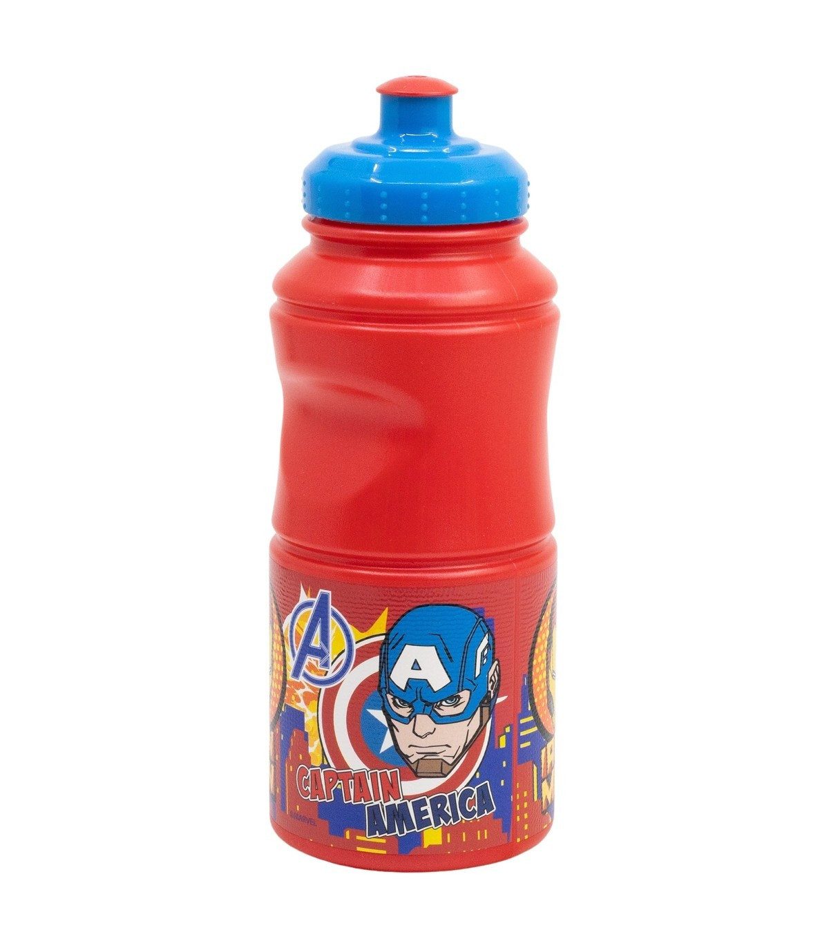 The AVENGERS Trinkflasche Kinder Wasserflasche 380 ml ergonomische Sportflasche Alltag