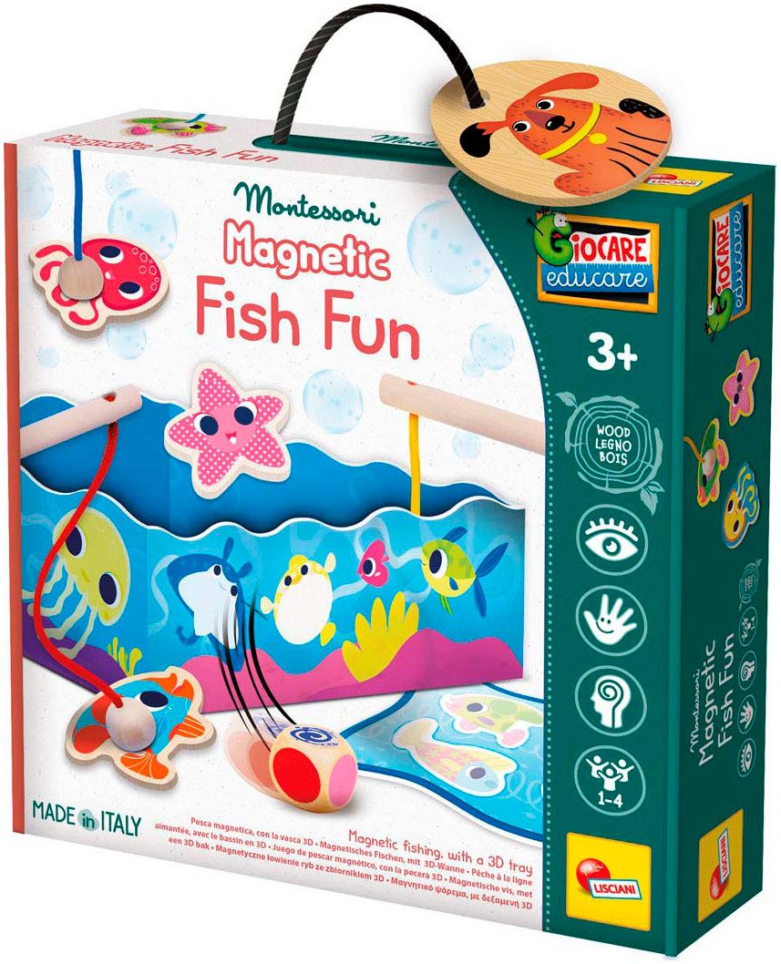 Spiel Montessori Holz-Lernspielzeug - Fish Fun