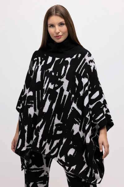 Ulla Popken Longpullover Strick-Cape