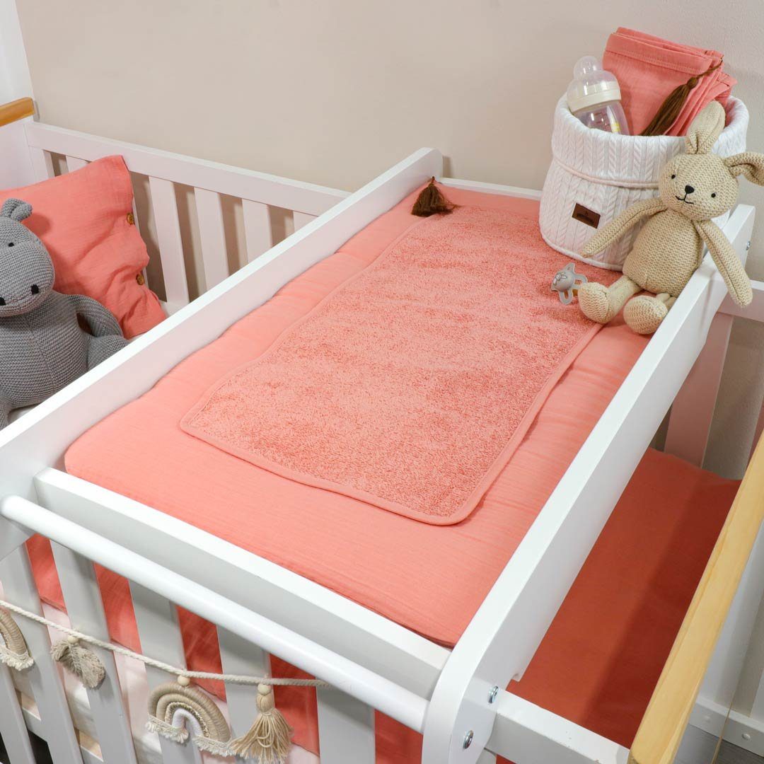 Puckdaddy GmbH Wickelauflage Ersatz Frotteebezüge für Wickelbrettauflage mit Klettverschluss (2x Frotteebezüge)