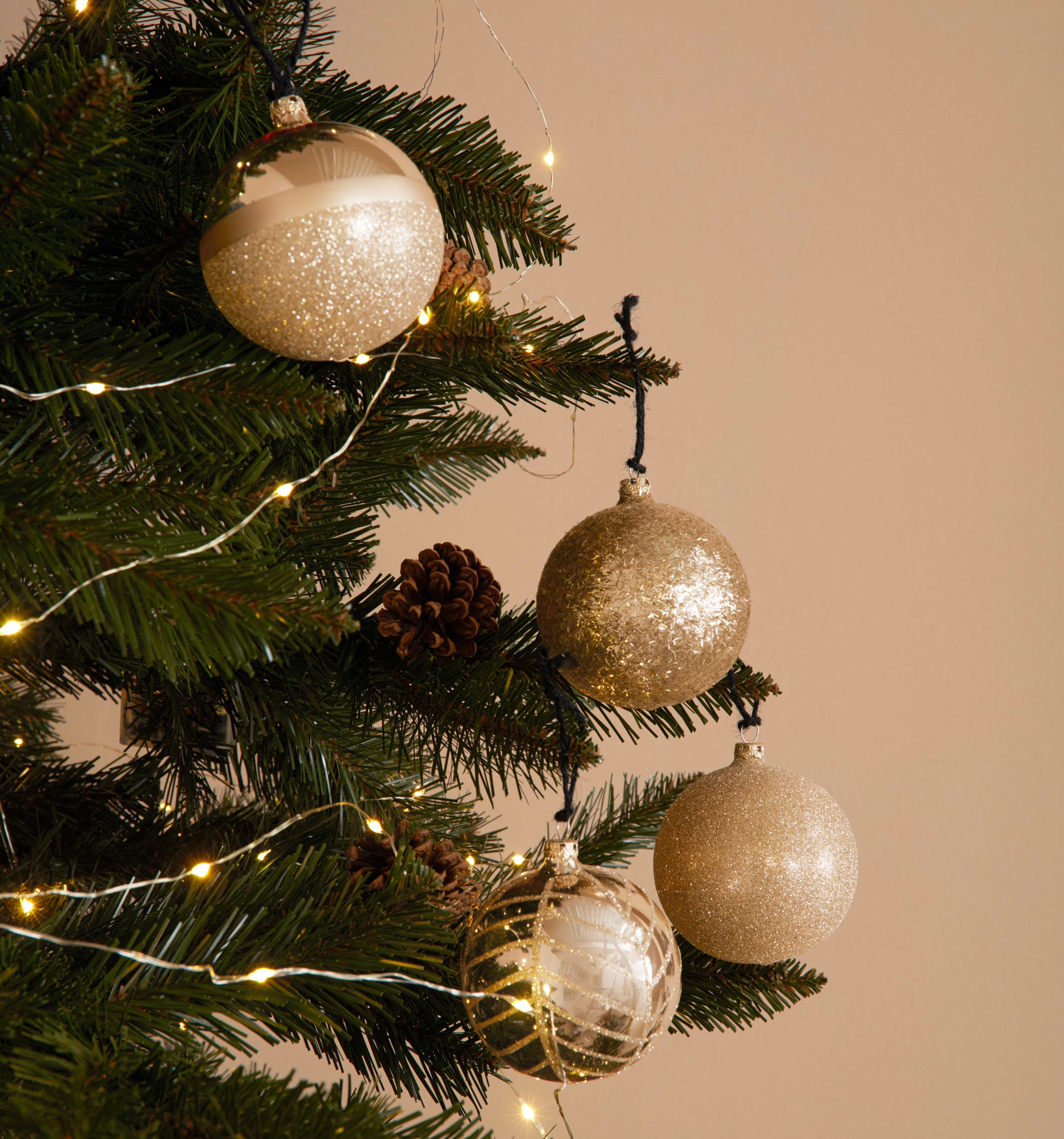LeGer Home by Lena Gercke Weihnachtsbaumkugel »Tarja« (4 Stück), aus Glas, mundgeblasen und handdekoriert-HomeTrends