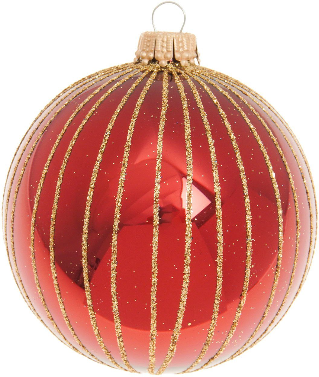 Home&Living Weihnachtsbaumkugel handbemalt (6 Kretschmer Guido Christbaumschmuck St), Glas, Maria Christbaumkugeln Rikka, aus mundgeblasen und Weihnachtsdeko,