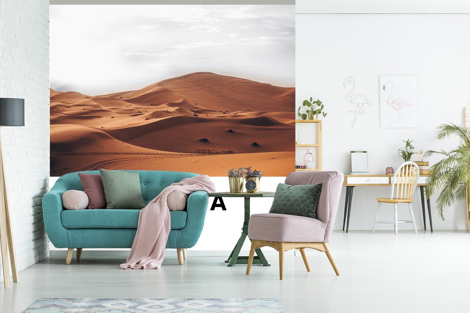 Natur, für Sand Tapete oder Matt, St), bedruckt, Afrika - Wandtapete - (5 Schlafzimmer, Wohnzimmer Fototapete MuchoWow Vinyl