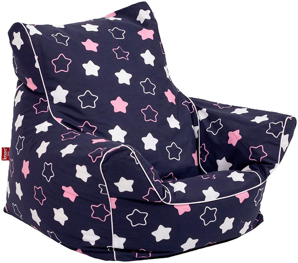 Sitzsack Star, blue pink