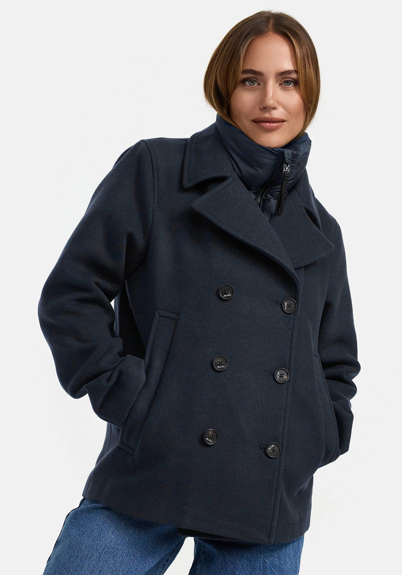 Marikoo Winterjacke Aylaraa Elegante Designer Winterjacke