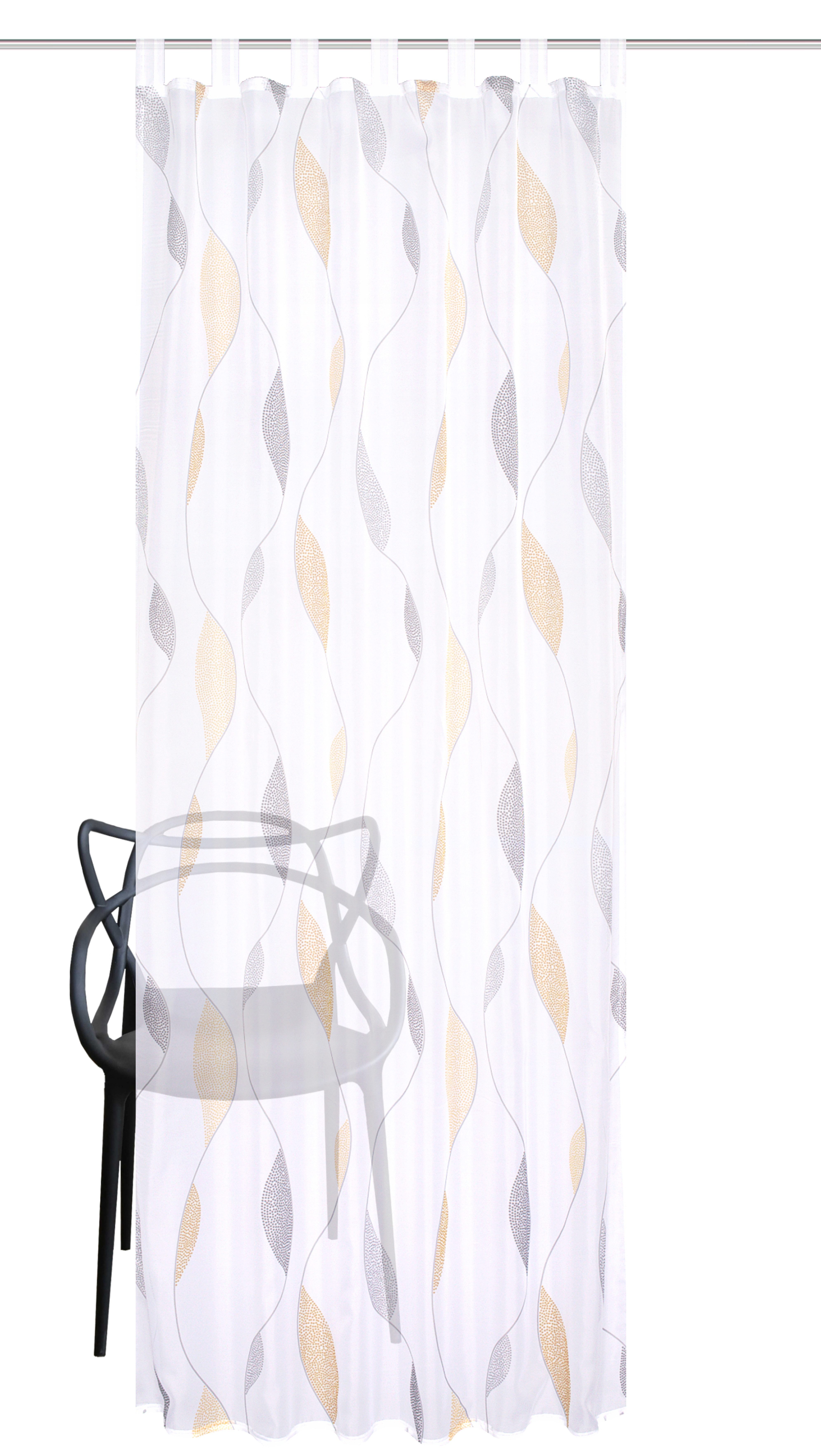 HOME WOHNIDEEN Vorhang PAOLO (1 St), Schlaufen, transparent, Voile, Schlaufenschal PAOLO bedruckt – Bild 2 von 4