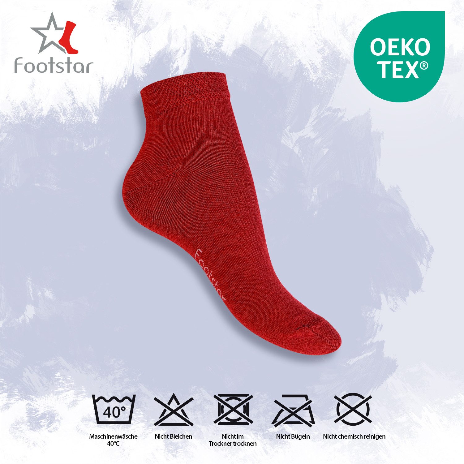 Footstar Kurzsocken EVERYDAY! 10 Paar Quarter Socken Kurzsocken Kurze Baumwoll Socken – Bild 3 von 3