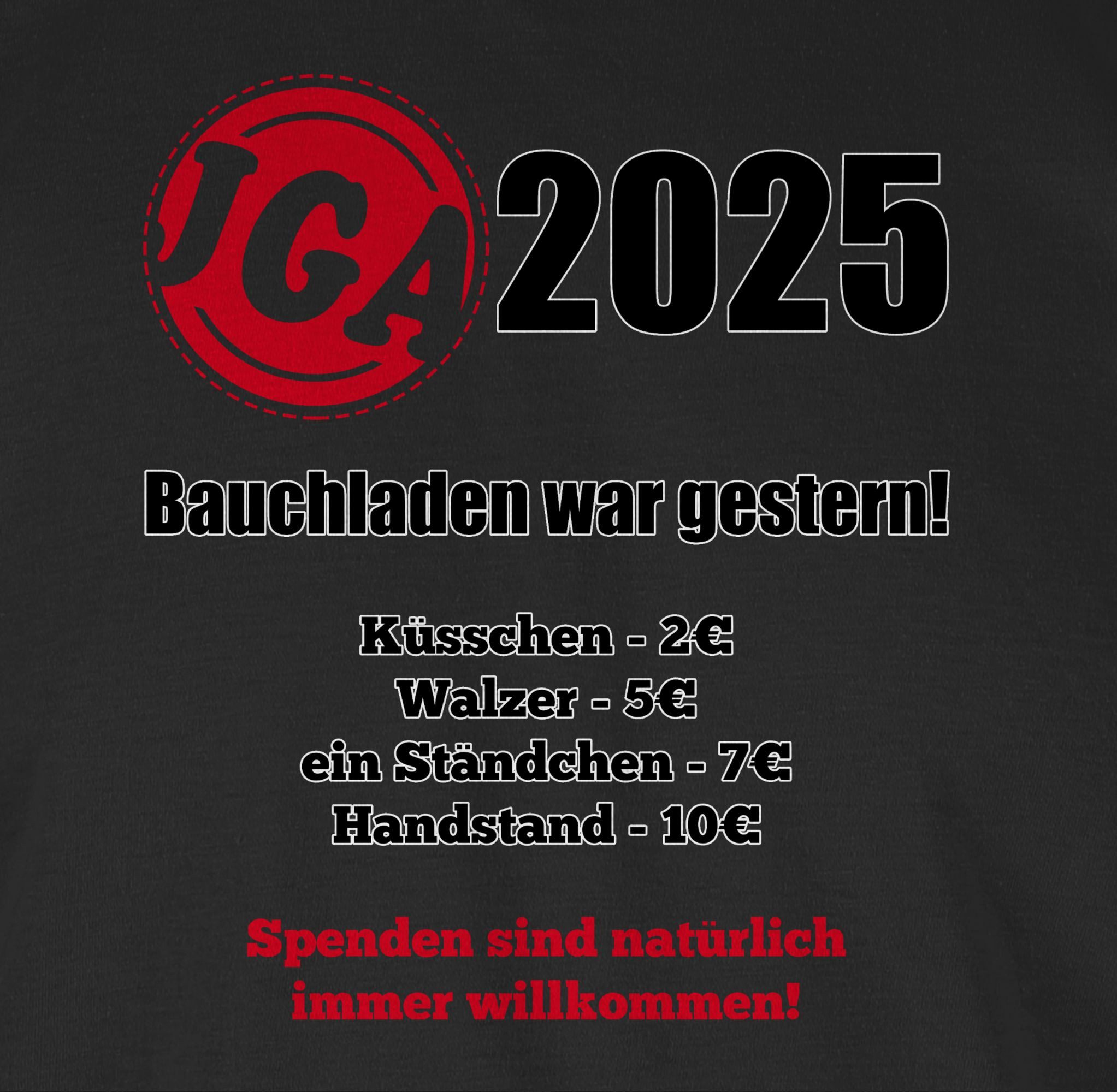 Shirtracer T-Shirt Aufgaben der Braut - Bezahlen - Bauchladen war gestern JGA Männer