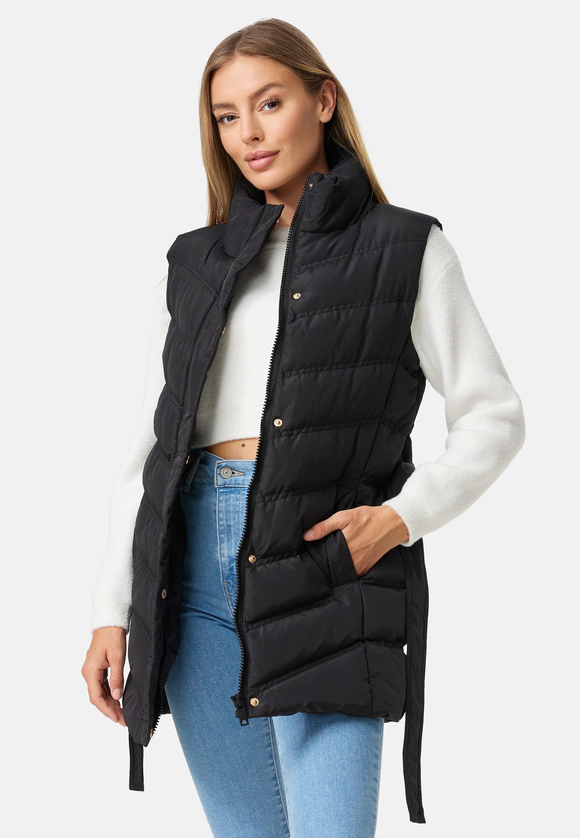 Threadbare Softshellweste THB Cruz (1-tlg) mit Gürtel