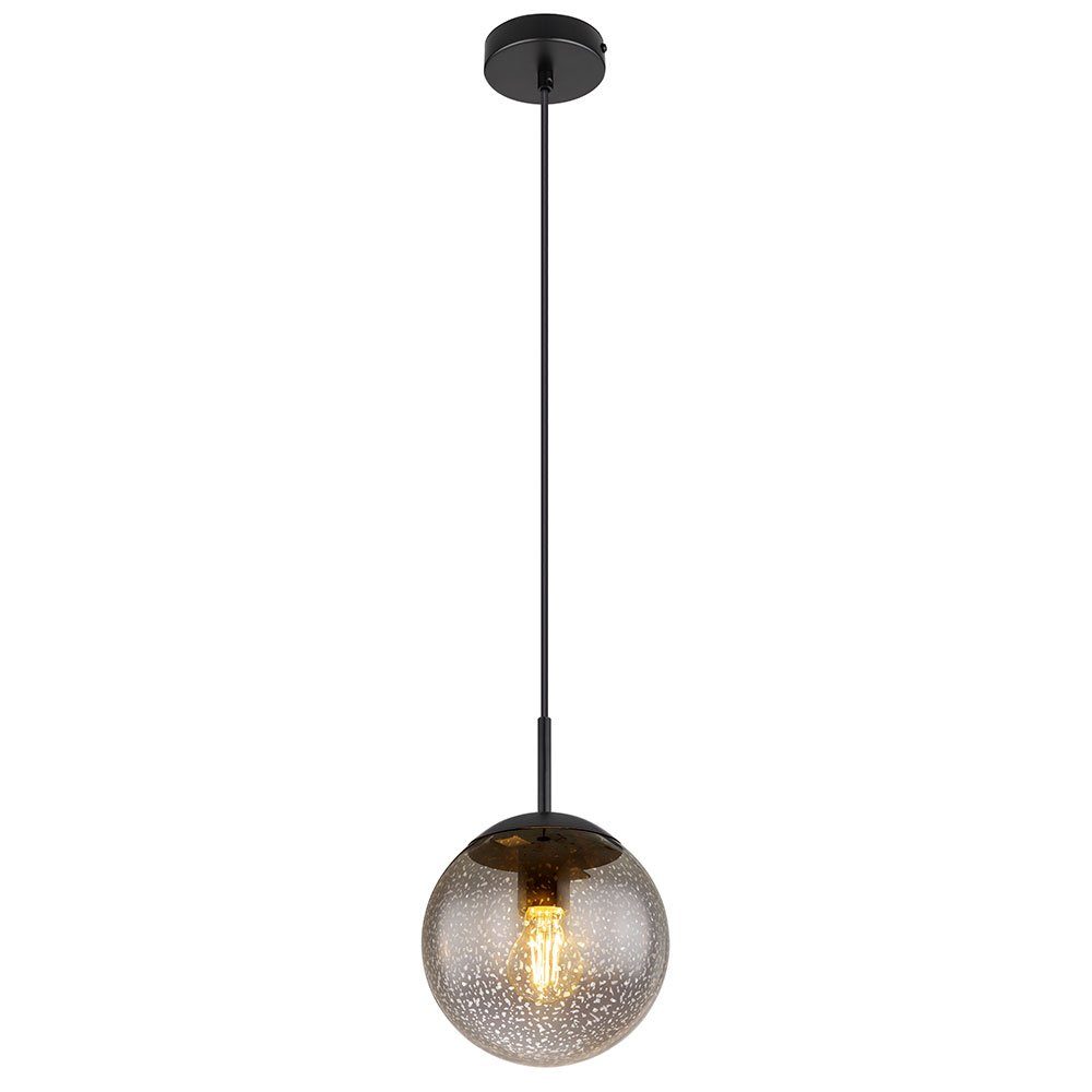 GLOBO LIGHTING Pendelleuchte, Leuchtmittel nicht inklusive, Hängeleuchte Kugel schwarz Pendelleuchte Esstischlampe Sterneneffekt