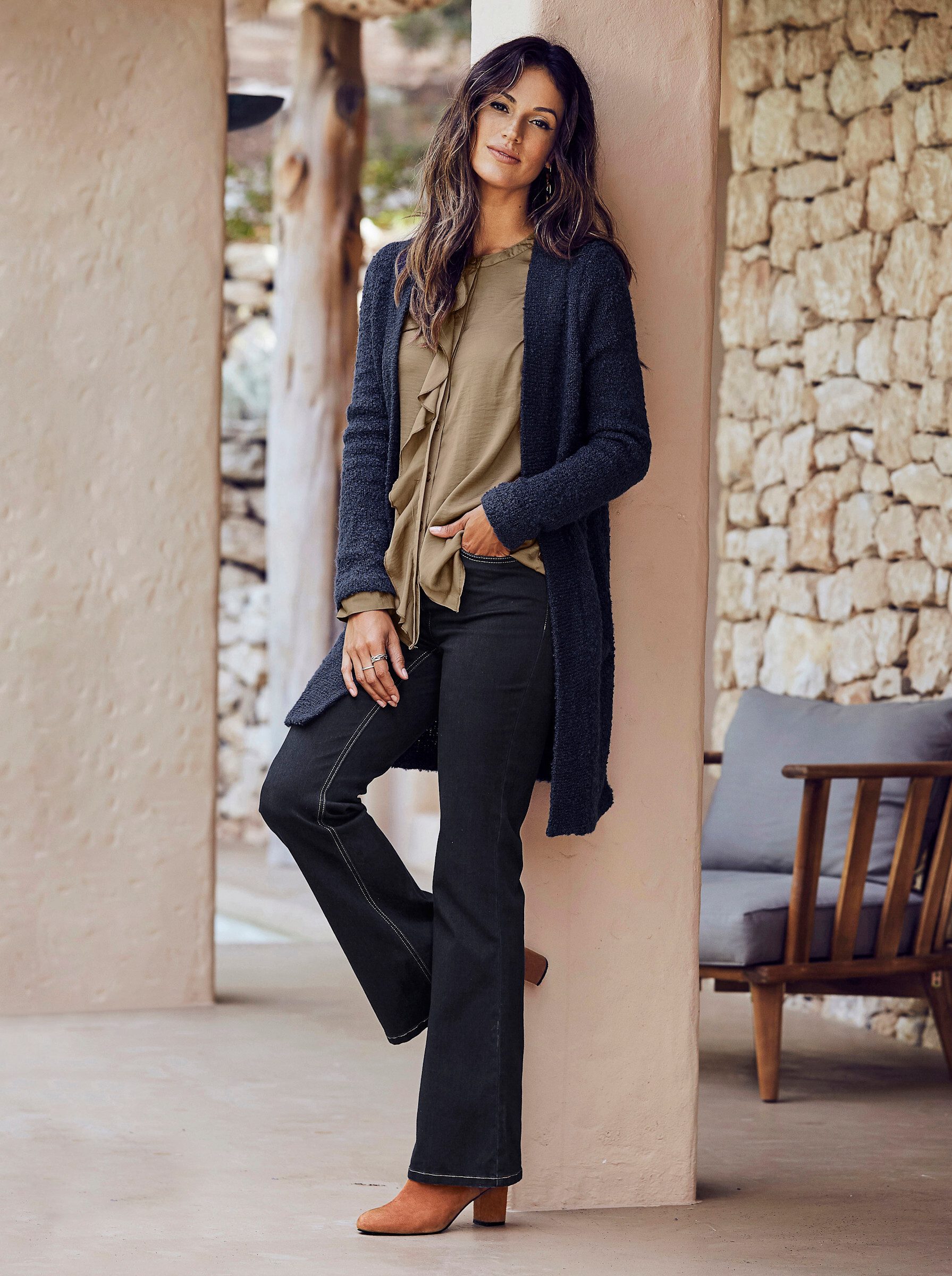 Witt Bequeme Jeans Jeans leicht vertieft