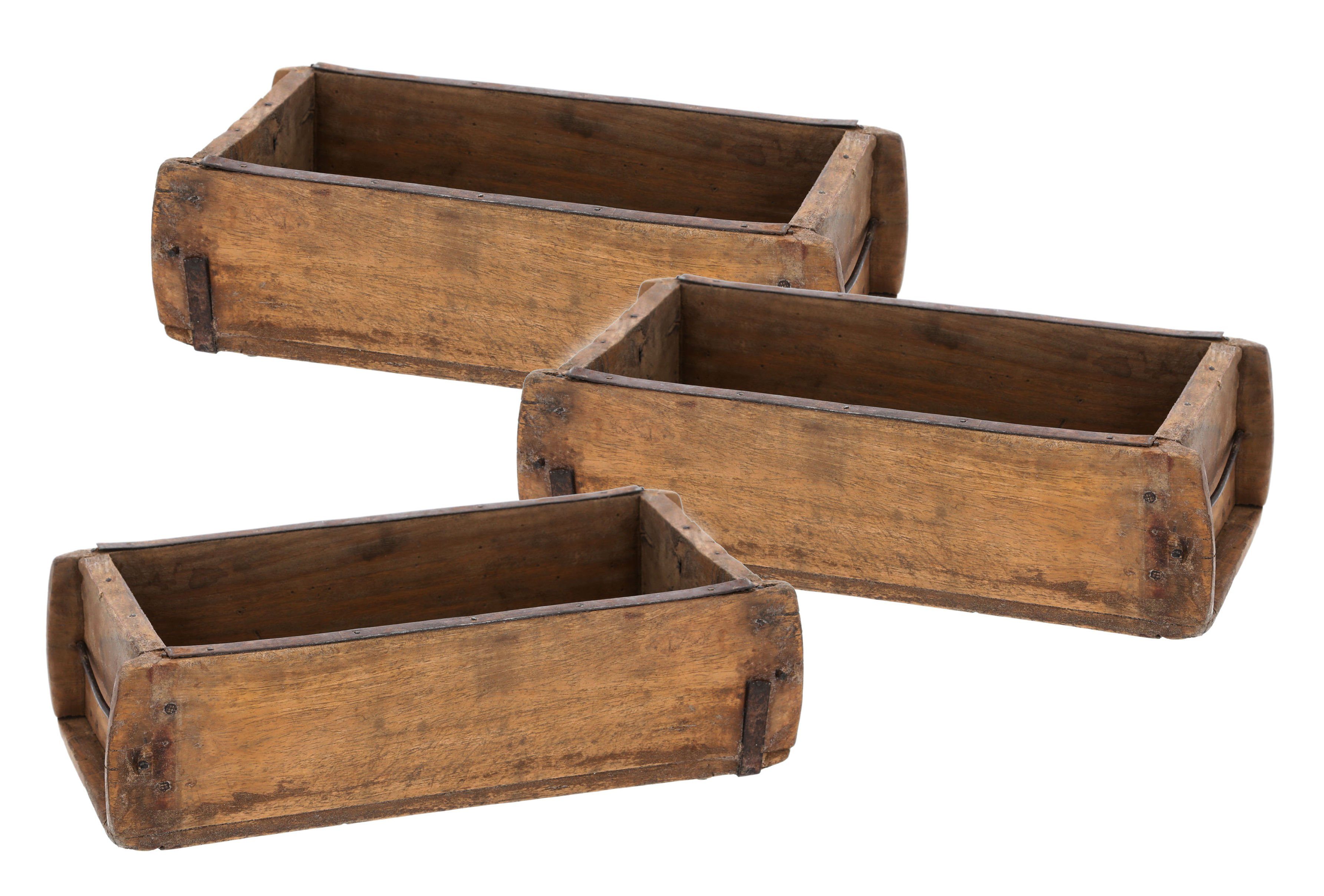 Holzkiste Ziegelform Holz Kiste 30 x 15 cm