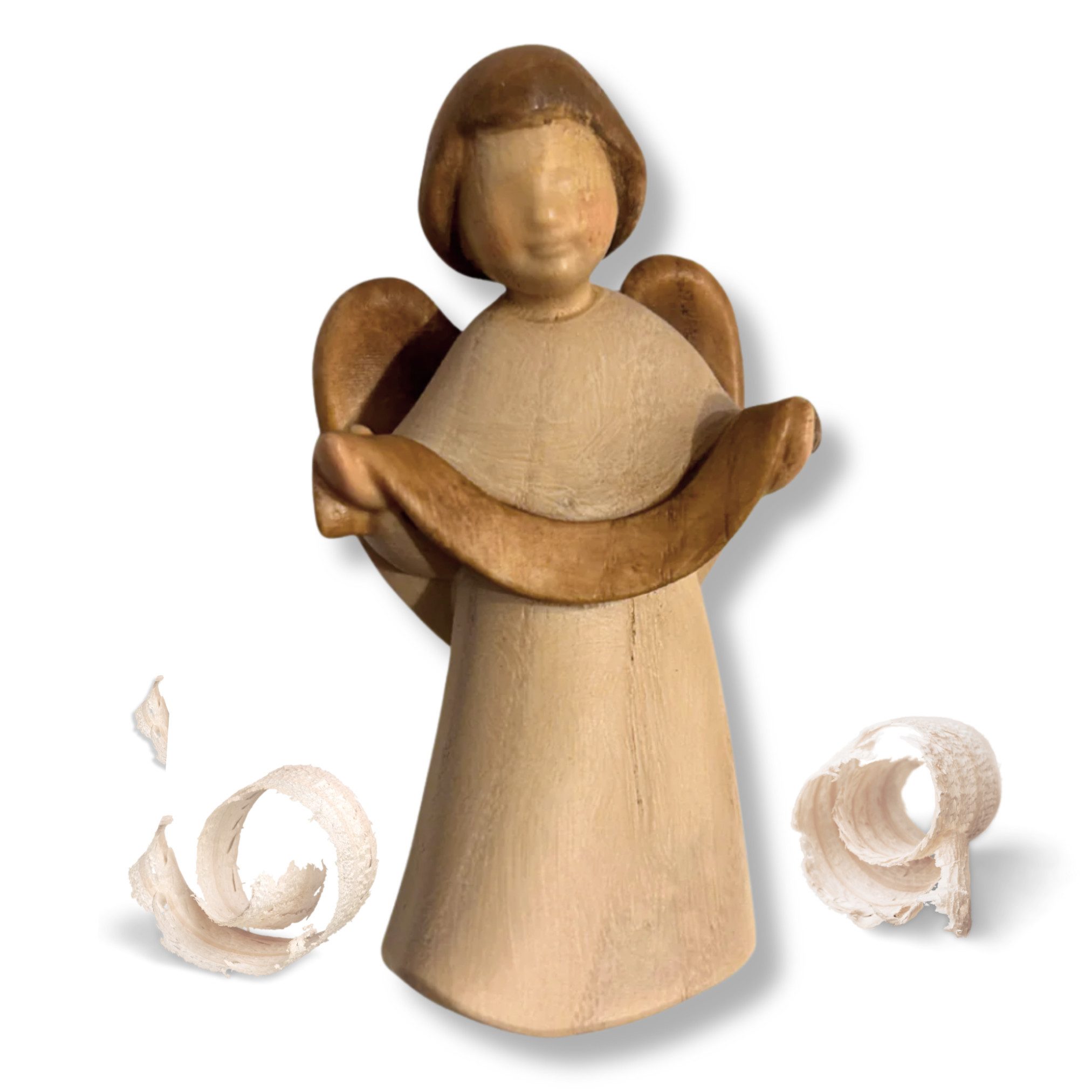 Akantus Krippenfigur Weihnachtskrippe mit gebeizten Holzfiguren – individuell kombinierbar