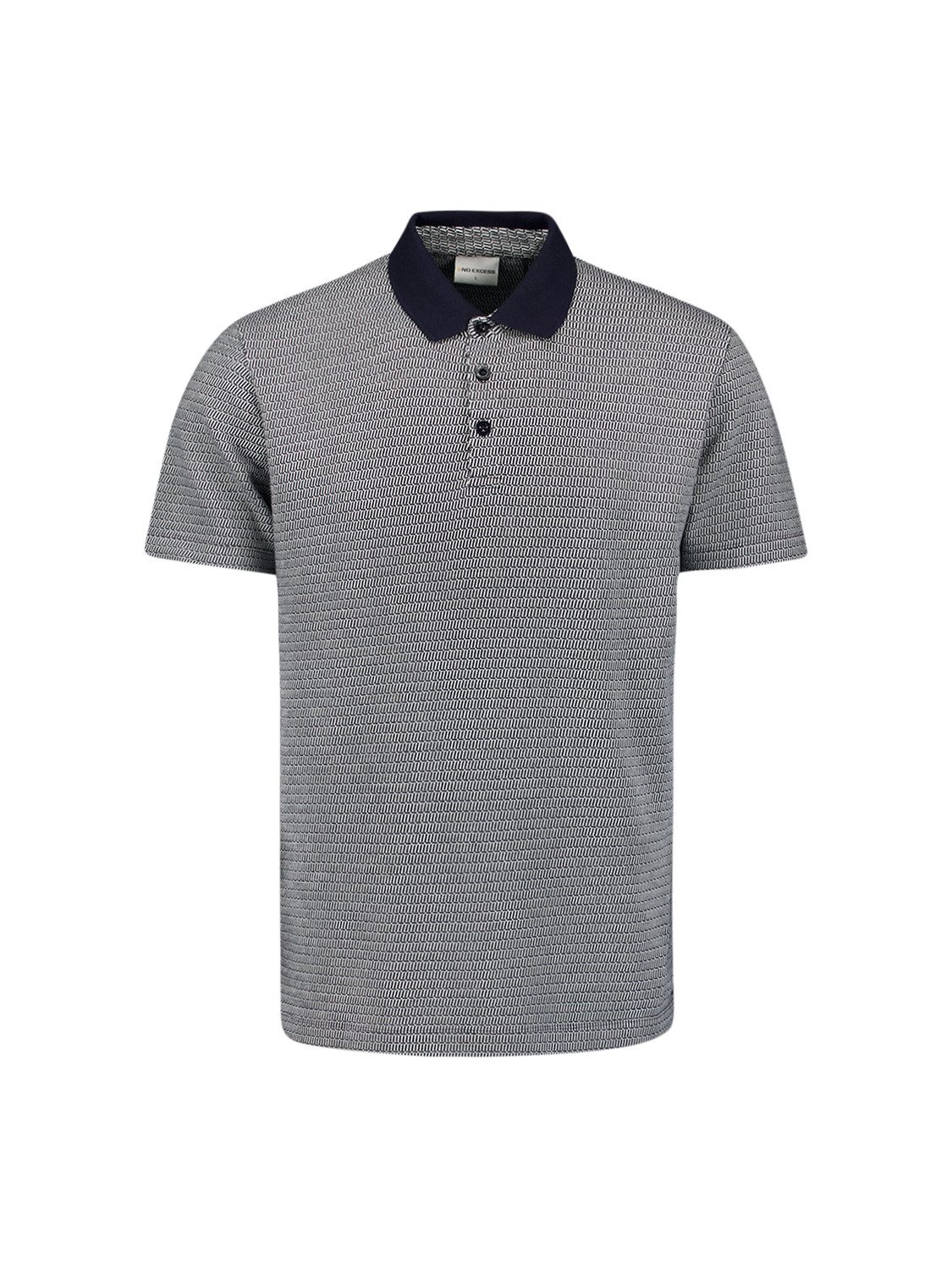 NO EXCESS T-Shirt Polo 2 Coloured Jacquard