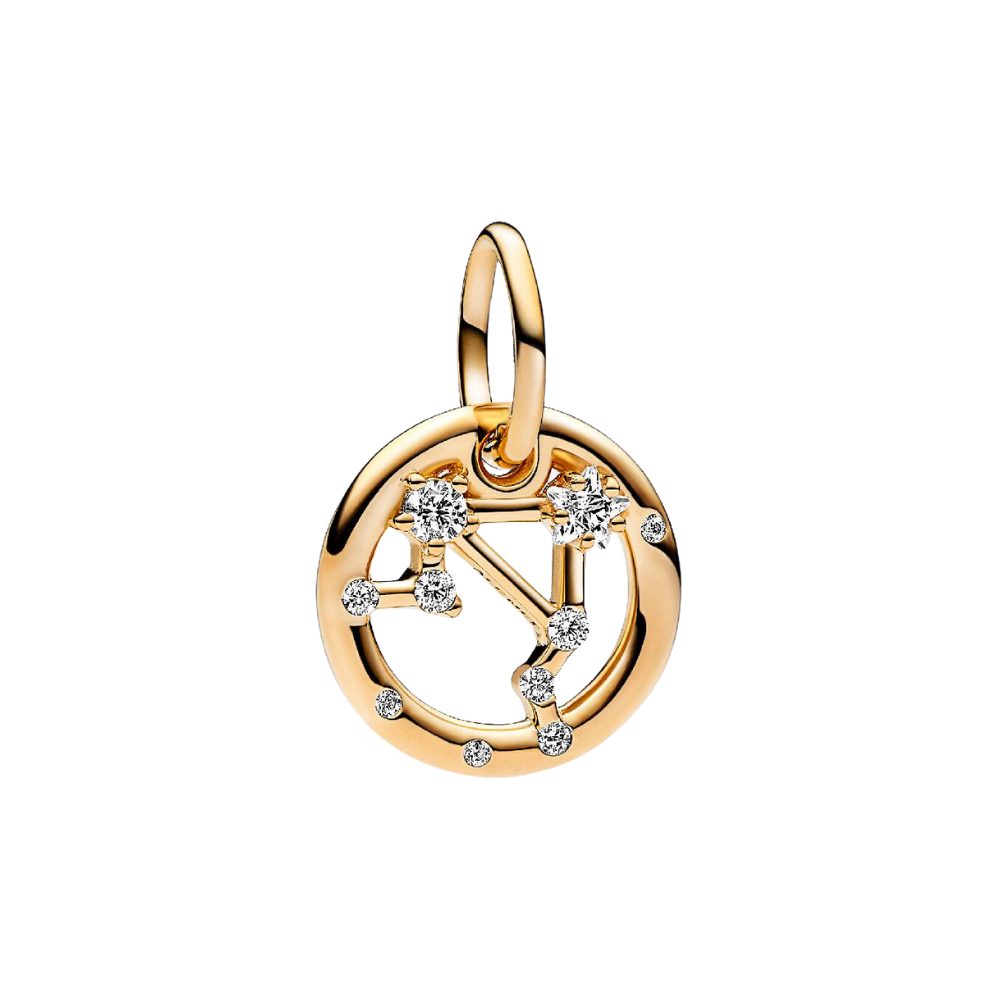 Pandora Charm Sternzeichen SHINE-762712C01, Sternzeichen, Waage, Vergoldet, Zirkonia