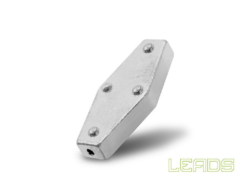 Delphin.sk Sargblei 20 Sargbleie SET LEADS Angeln Gewichte 20g 25g 30g 40g, (20-St), Mit Noppen – Bild 3 von 4