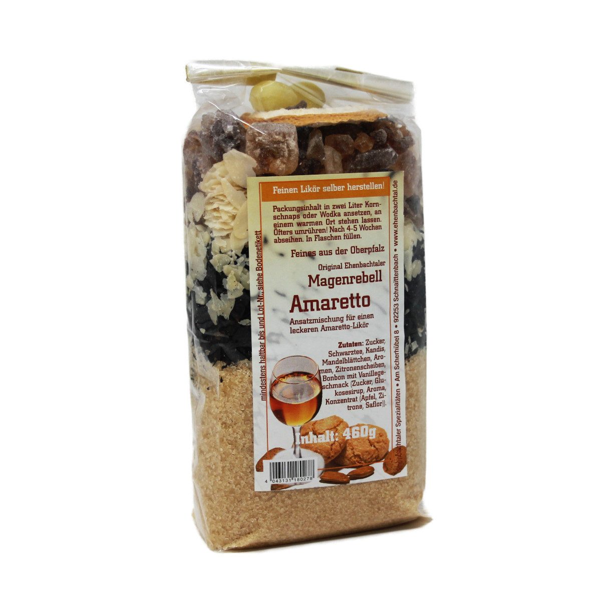 Biller Gewürz, Magenrebell Amaretto Likör Ansatzmischung für Kräuterlikör 460g
