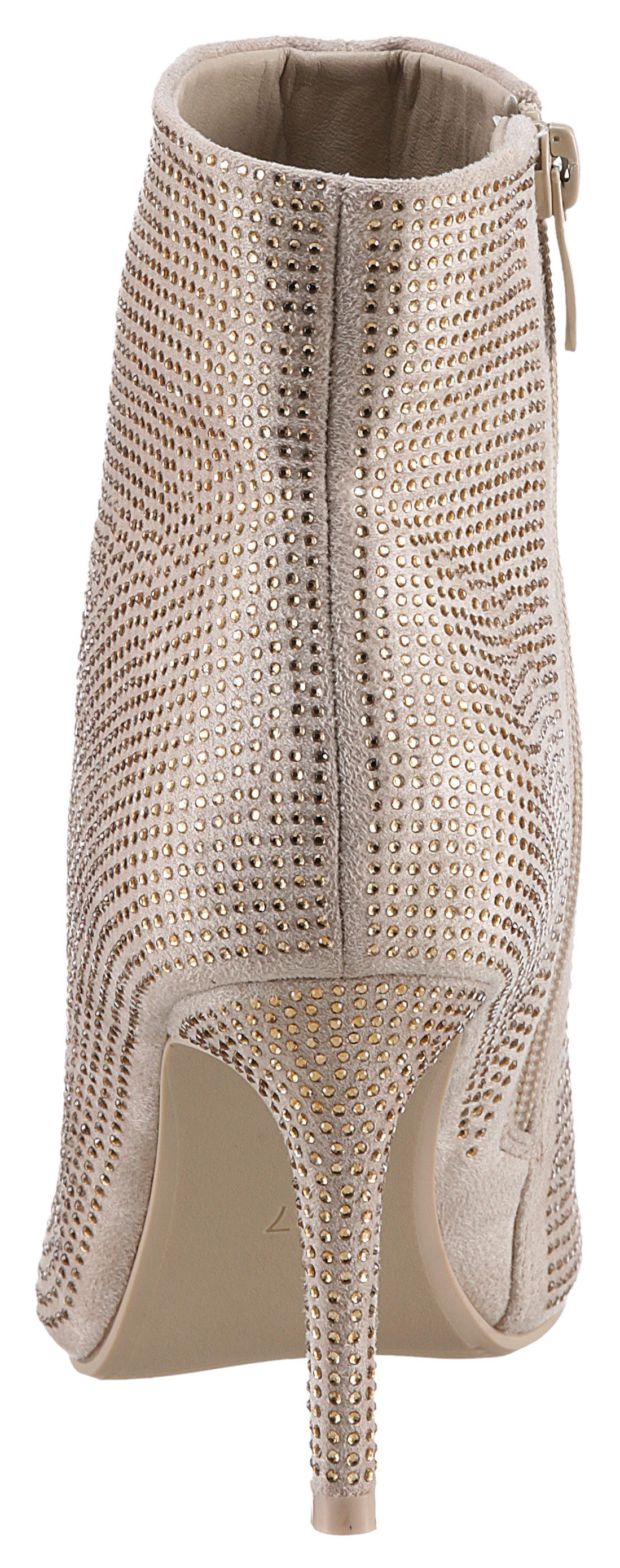 Aniston SHOES Stiefelette, Abendstiefelette mit Glitzersteinchen günstig online kaufen
