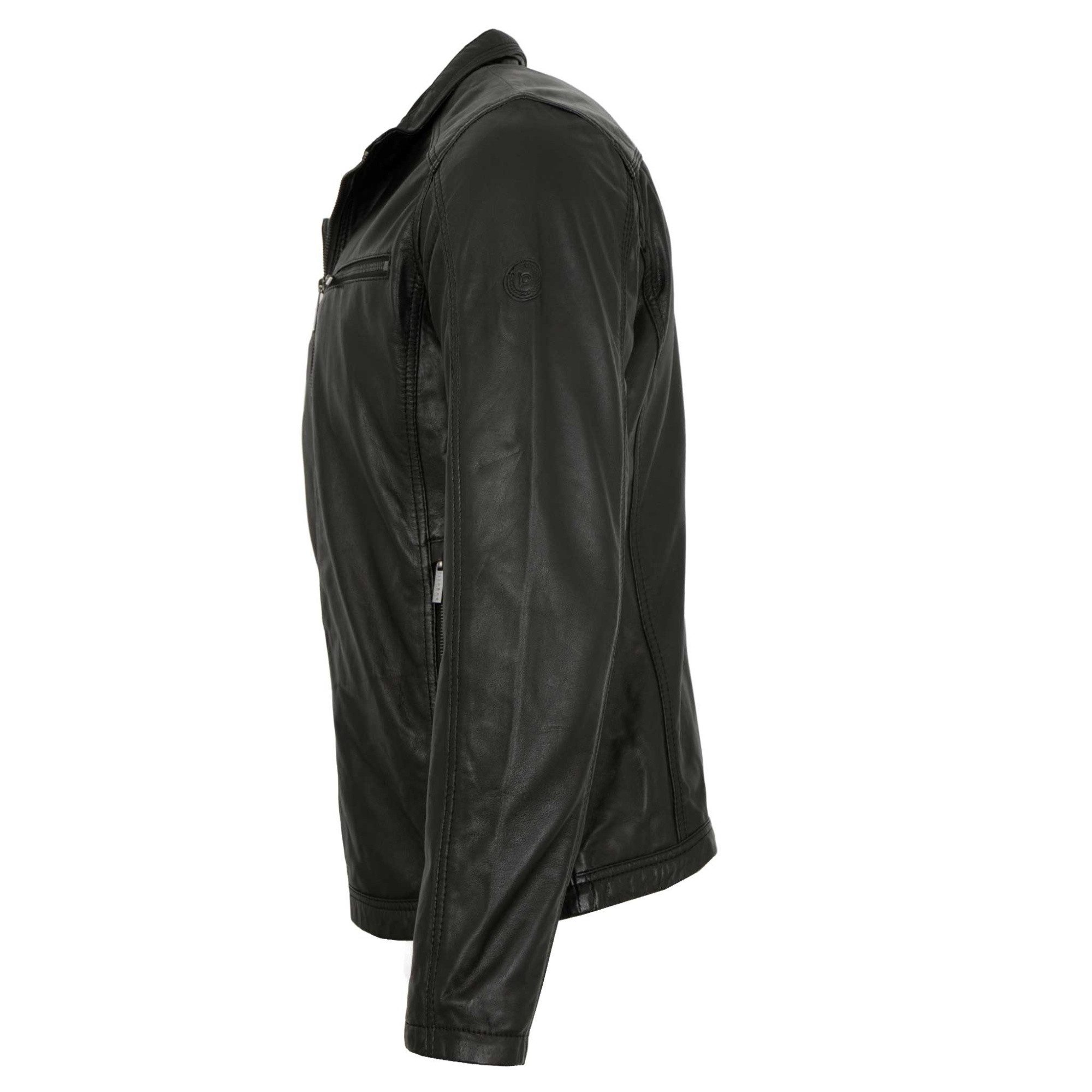 bugatti Lederjacke BGT-022/M Bugatti - Herren Lederjacke Lammnappa schwarz