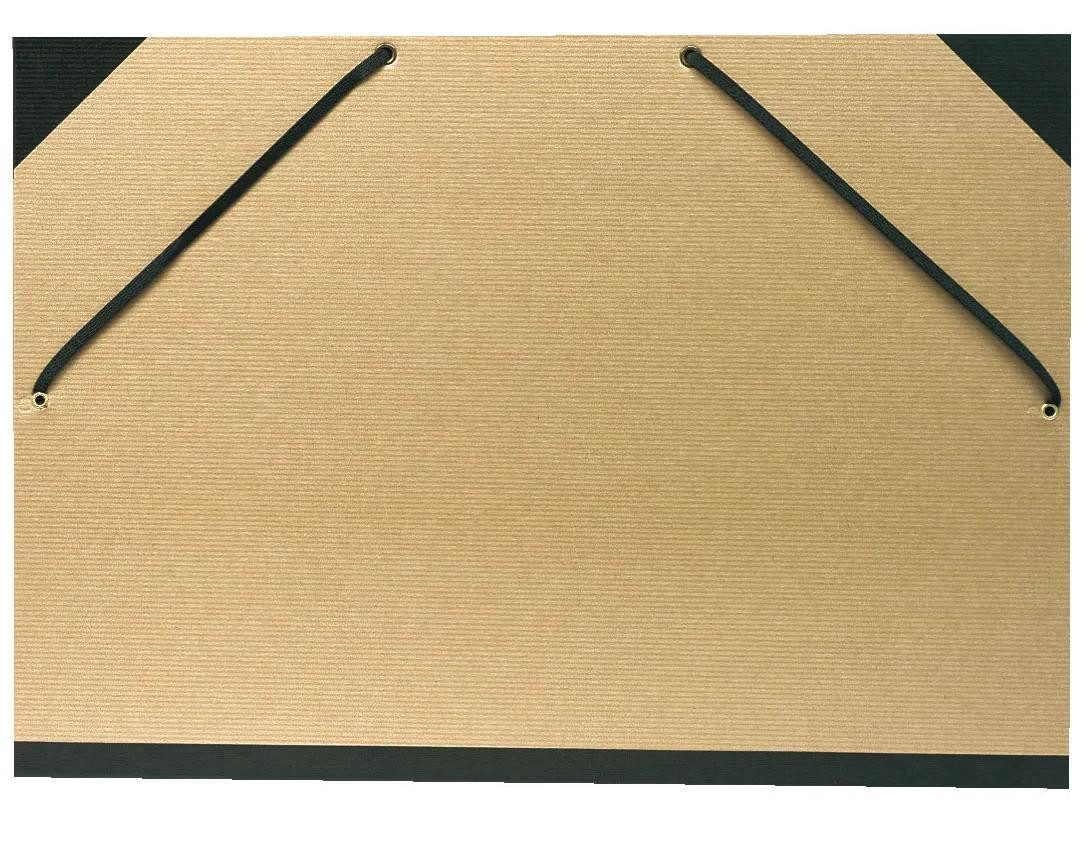 Schreibmappe 10x Zeichenmappe Kraft Gummizugverschluss 32x45cm für A3 braun 544100E