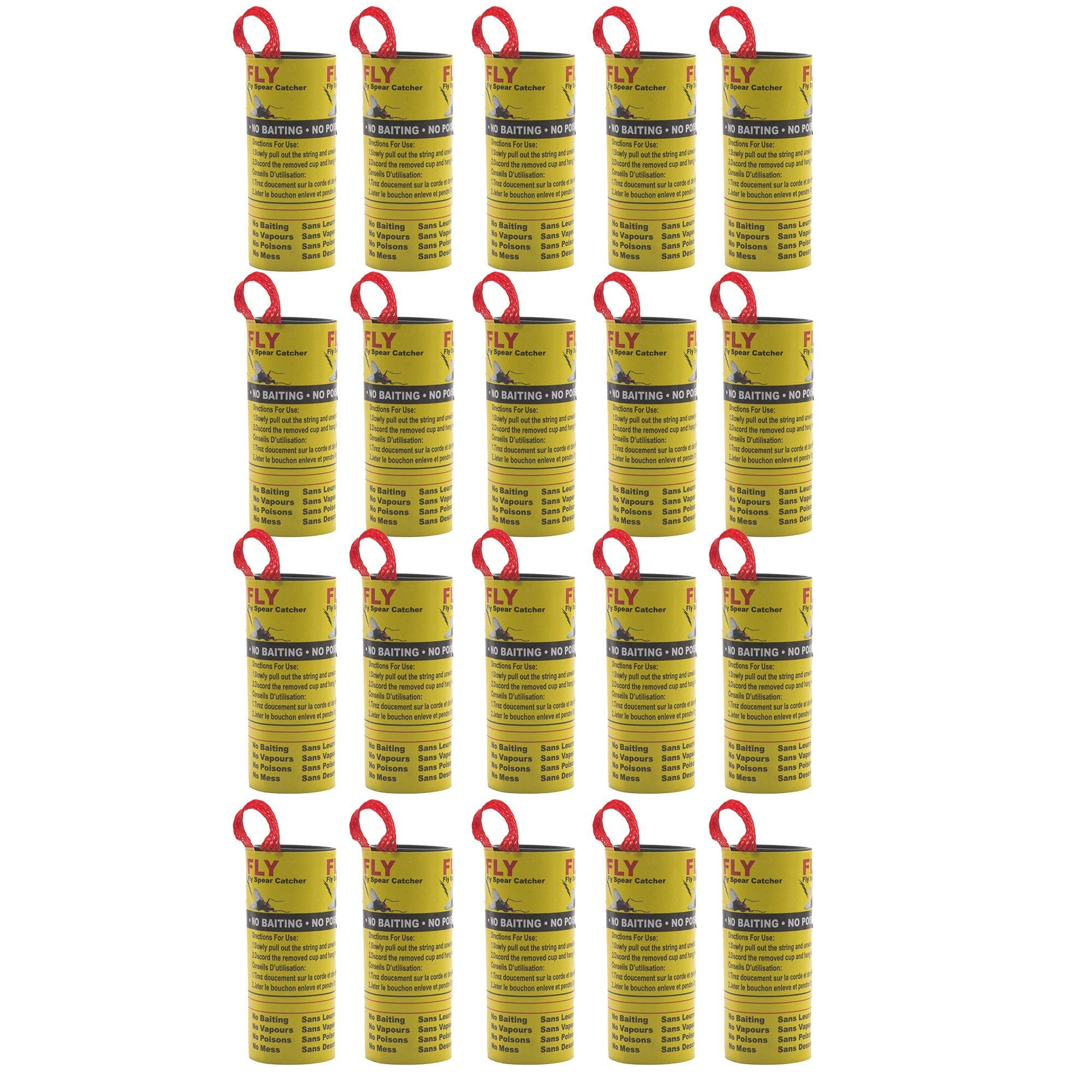 BENSON Insektenschutz-Vorhang 4-20 Fliegenfalle Insektenfalle Klebefalle, (20-St), Fliegenfänger, Leimfalle, Falle, Fliegen