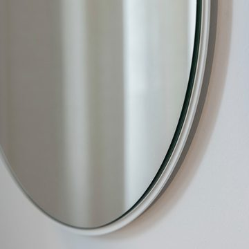 Metallbude Wandspiegel CAYA, oval, minimalistisches Design, 57 x 41 cm