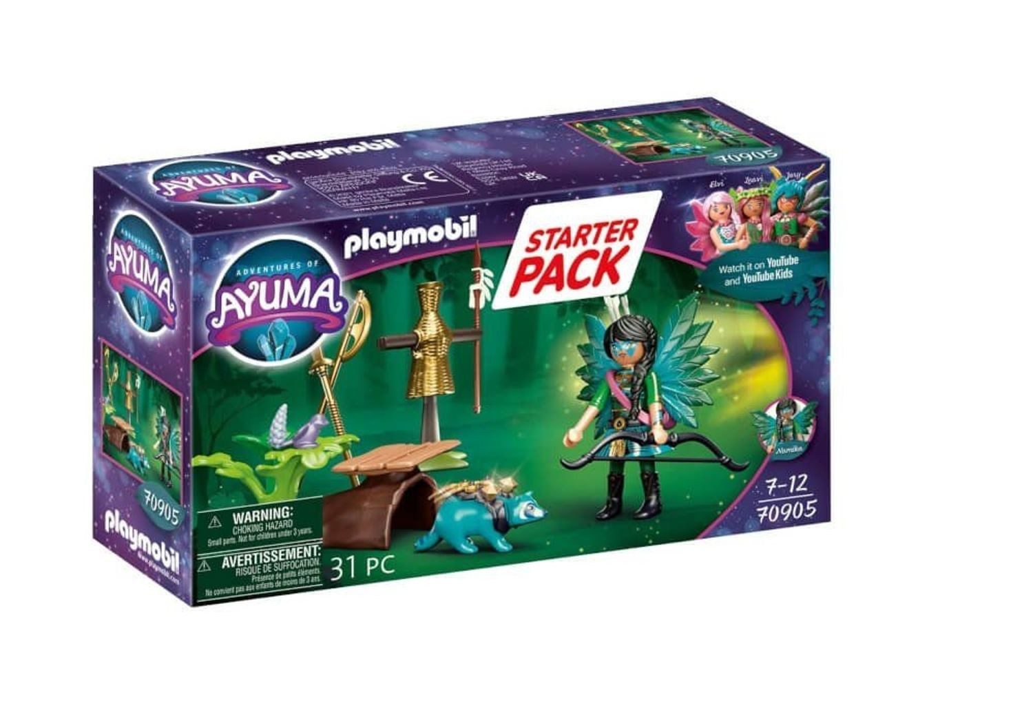 Playmobil® Adventure of Ayuma Waschbär Starter Pack Konstruktions-Spielset, (Waschbär Starter Pack), Made in Europe