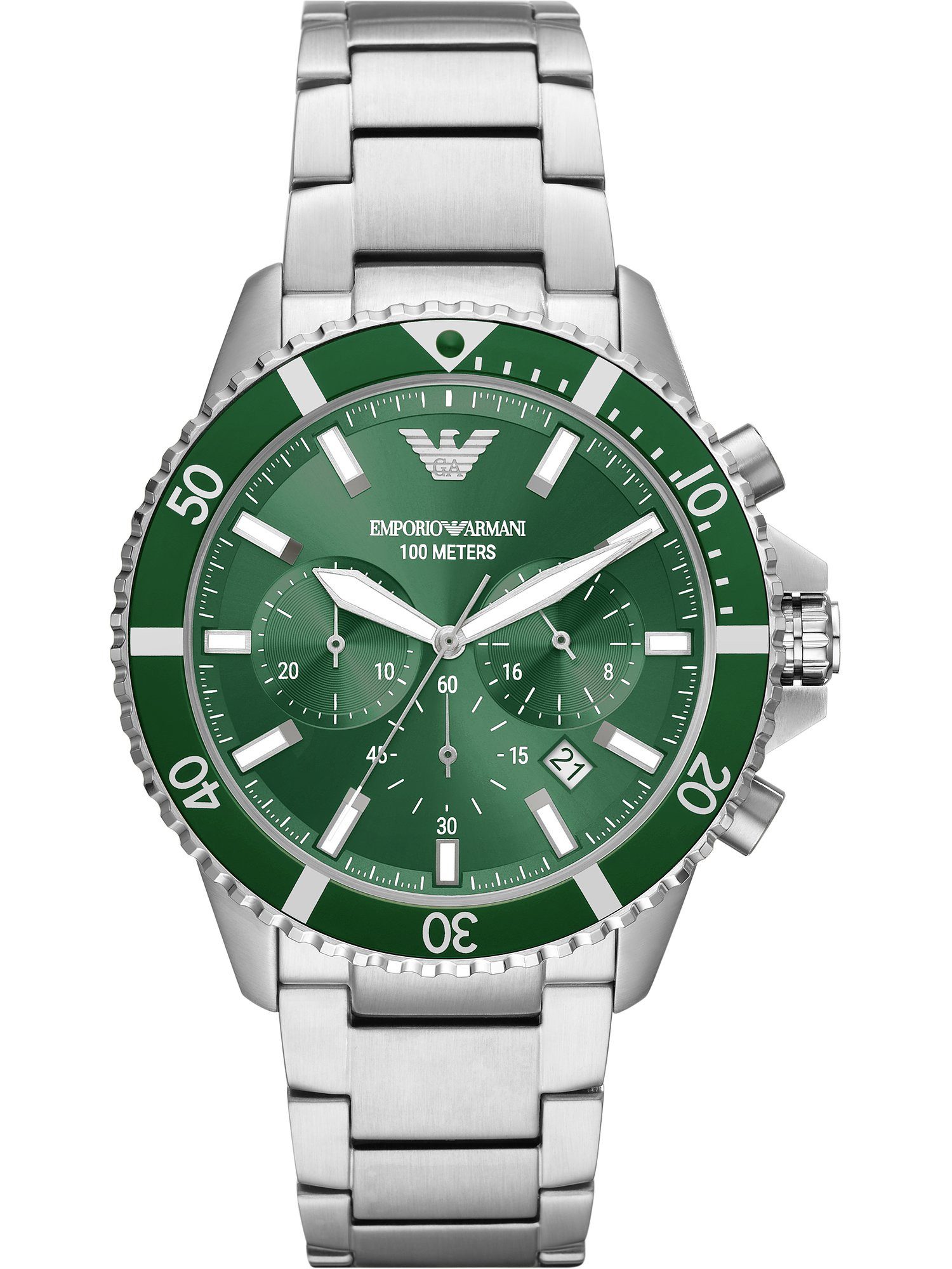 Emporio Armani Chronograph Emporio Armani Herren-Uhren Analog Quarz günstig online kaufen