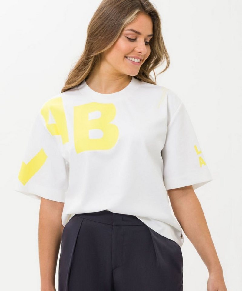 Brax Kurzarmshirt Style FELI, Lässiges T-Shirt mit coolem Print