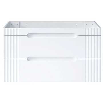 Lomadox Waschbeckenschrank FAIRFIELD-56 weiß, 2 Softclose-Auszüge 120/62/45,8 cm