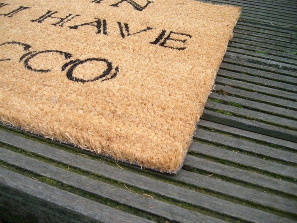 Deko-Impression Kokosmatte Robuste Fußmatte Abtreter Türmatte Come in if you have Prosecco, (1-St)