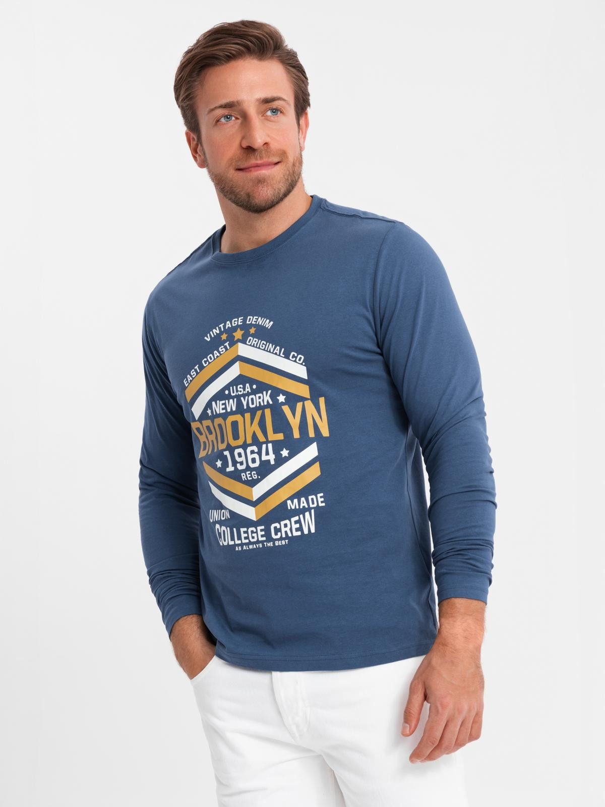 OMBRE Longsleeve Bedrucktes Longsleeve für Herren günstig online kaufen