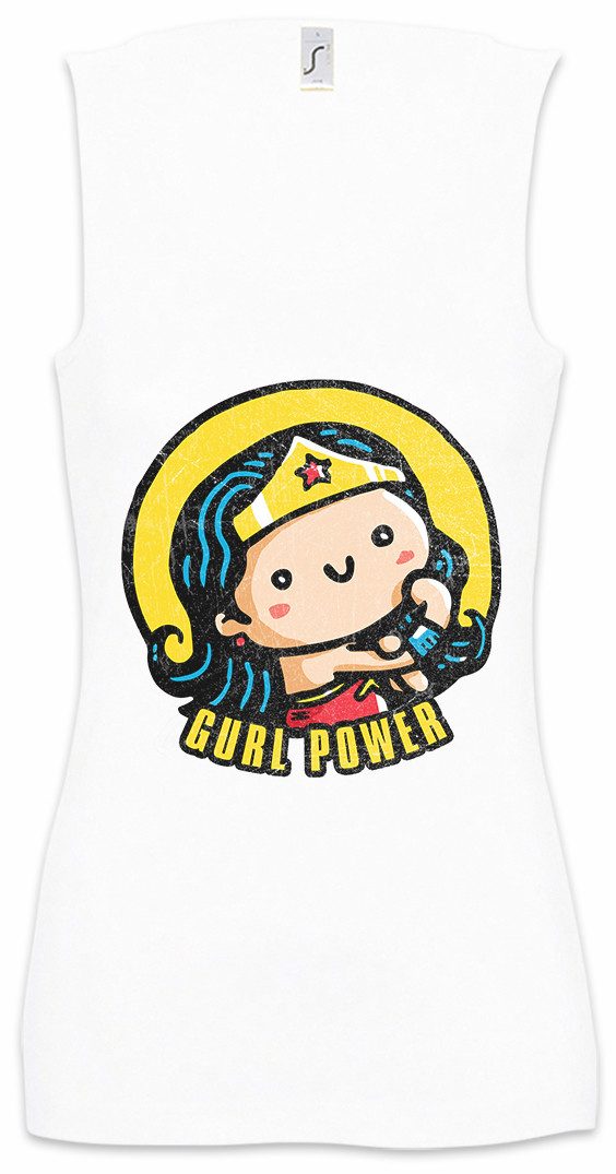 Tanktop Gurl Power II Ärmelloses Damen T-Shirt Girls Wonder Fun Comic Look