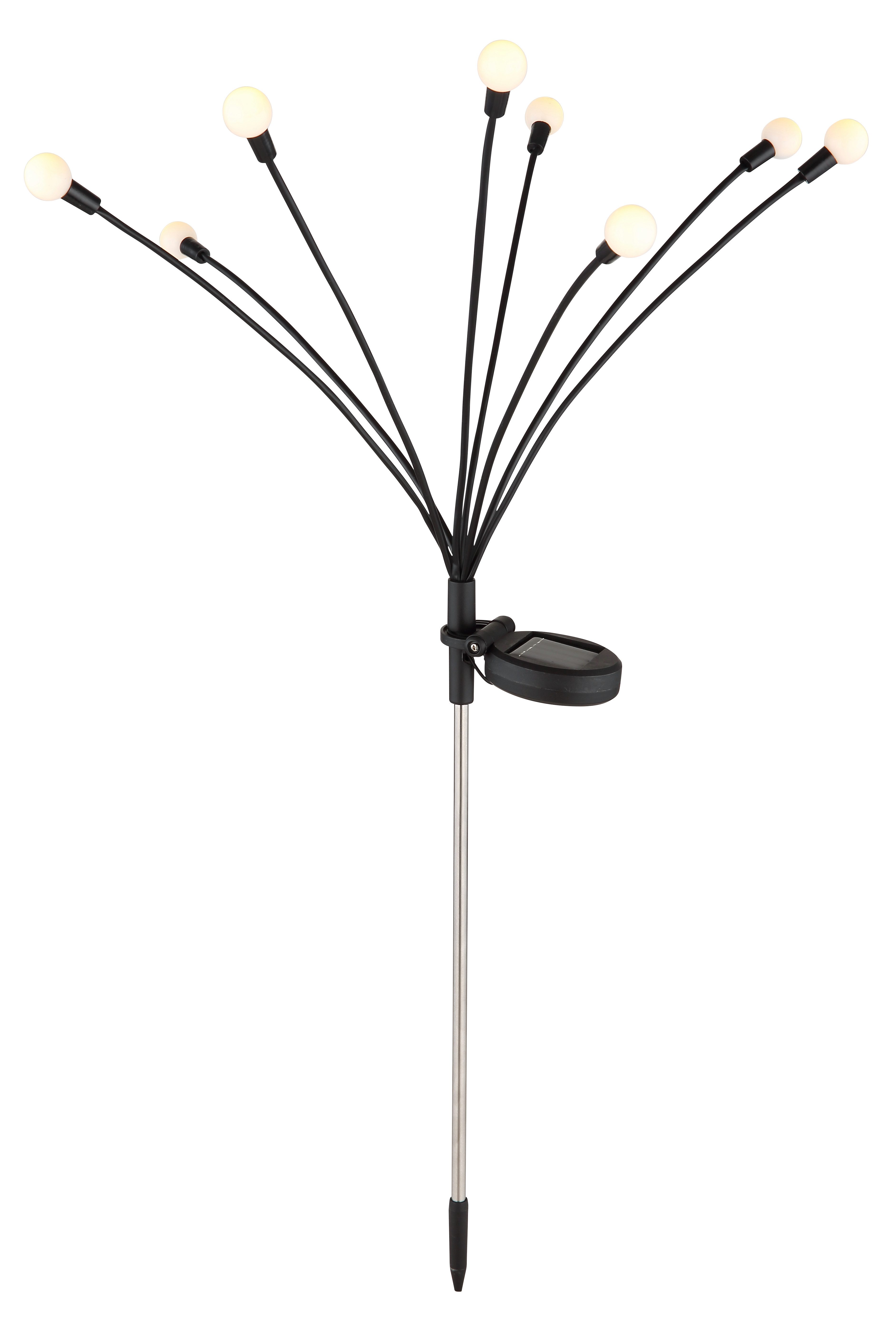 GLOBO LIGHTING LED Solarleuchte SOLAR, LED fest integriert, Warmweiß, Solarlampe für Garten, Toller Lichteffekt, mit Erdspieß