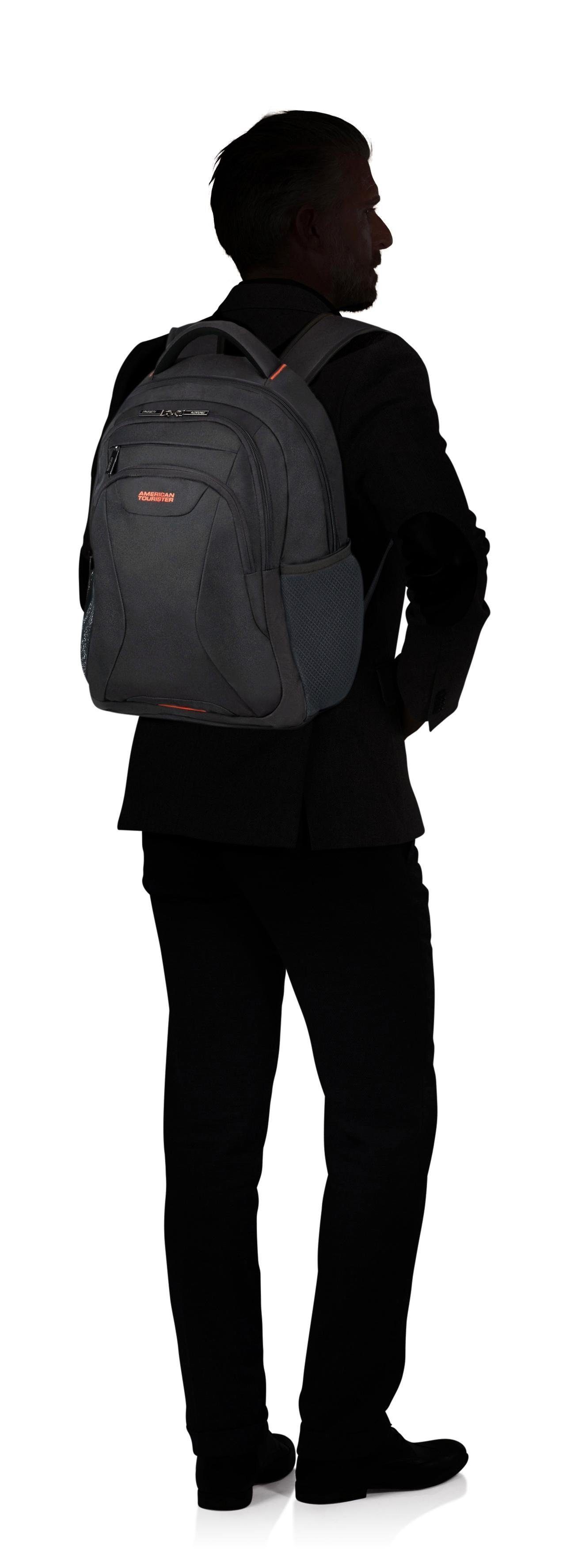 American Tourister® Laptoprucksack AT WORK, black/orange, Freizeitrucksack günstig online kaufen